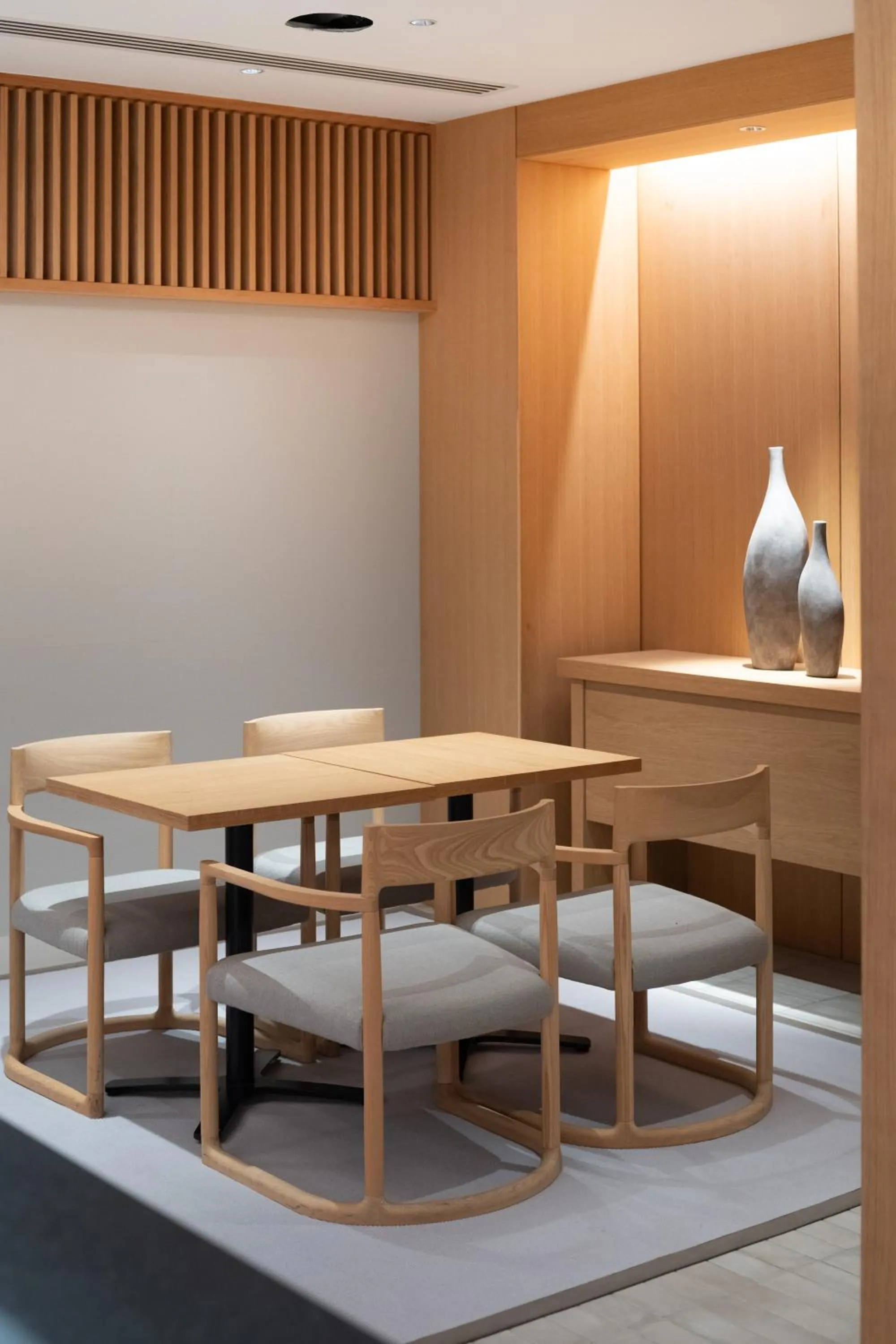 Seating area in KIORI Collection Shinmachi