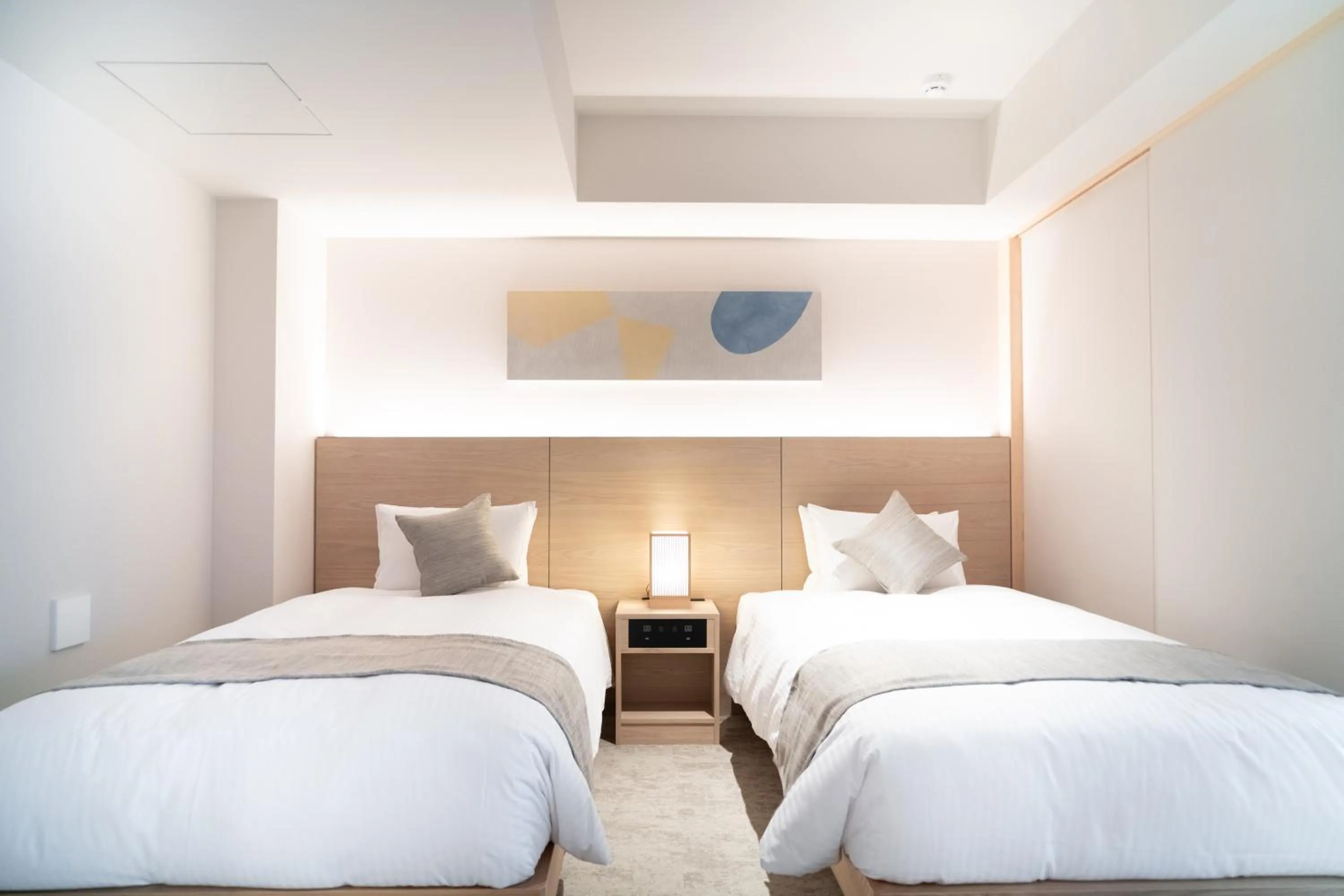 Photo of the whole room, Bed in KIORI Collection Shinmachi
