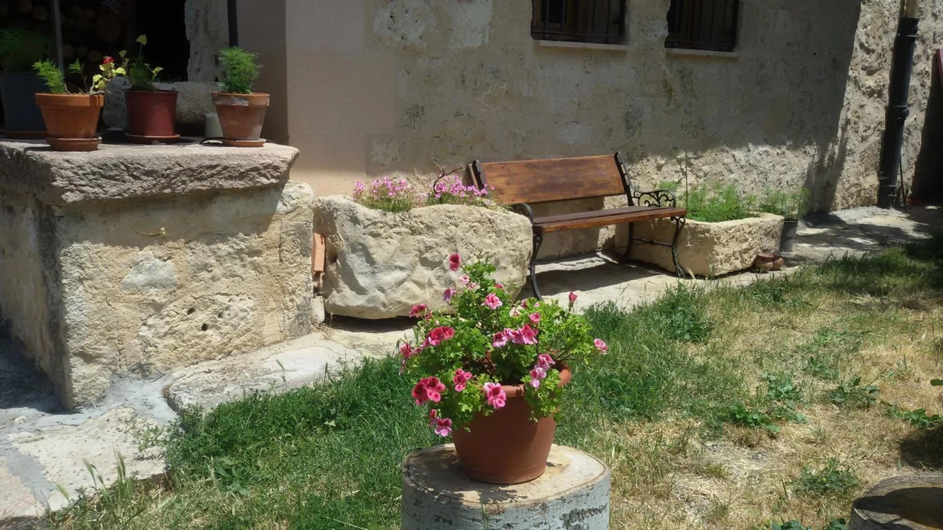 Patio in Hotel Rural & SPA Puente del Duratón