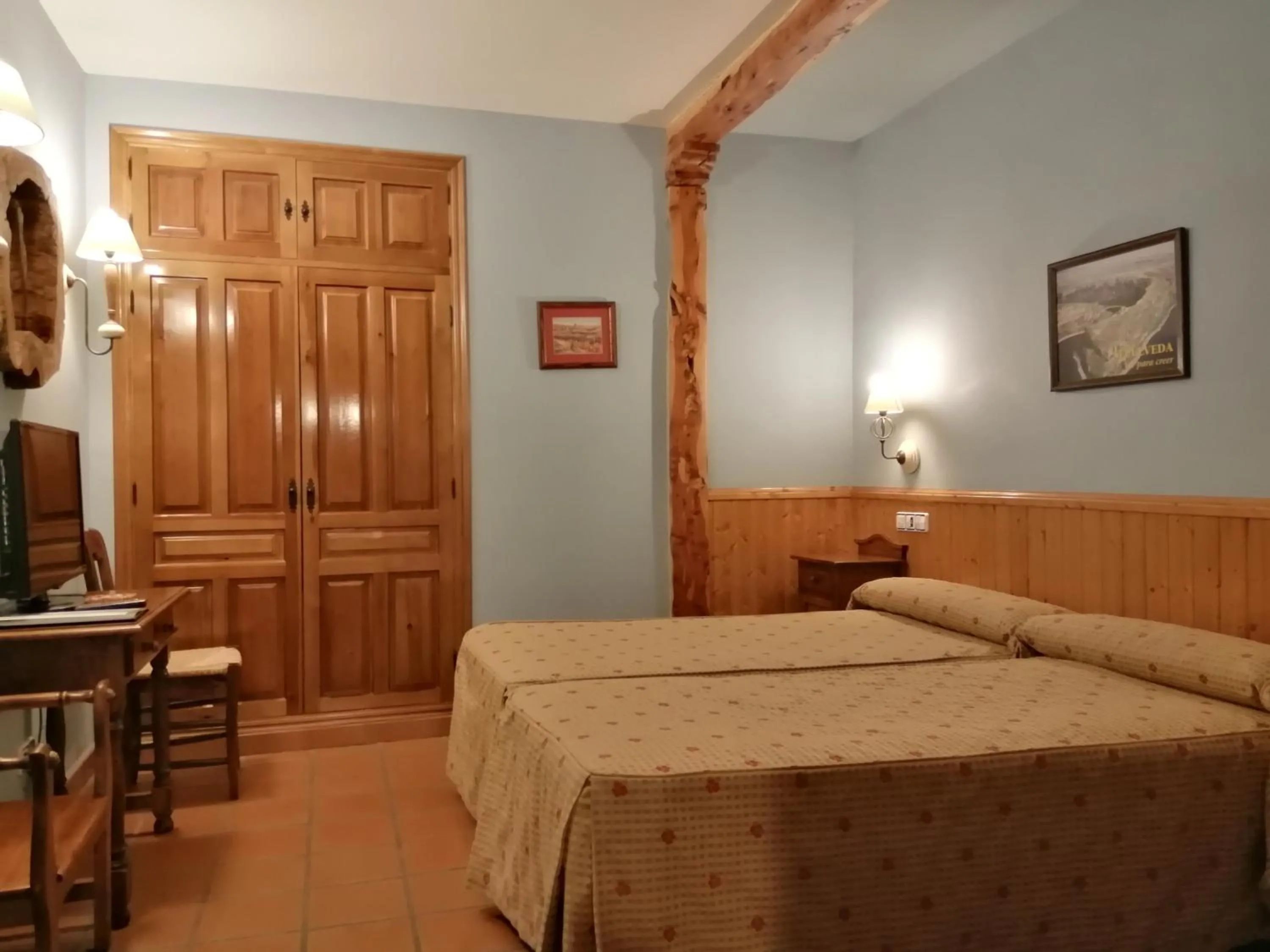 Bed in Hotel Rural & SPA Puente del Duratón