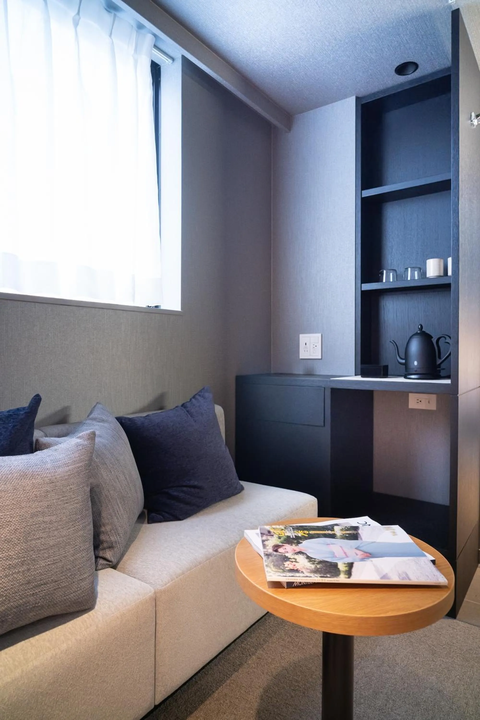 Seating area in KIORI Hotel Higashino Toin