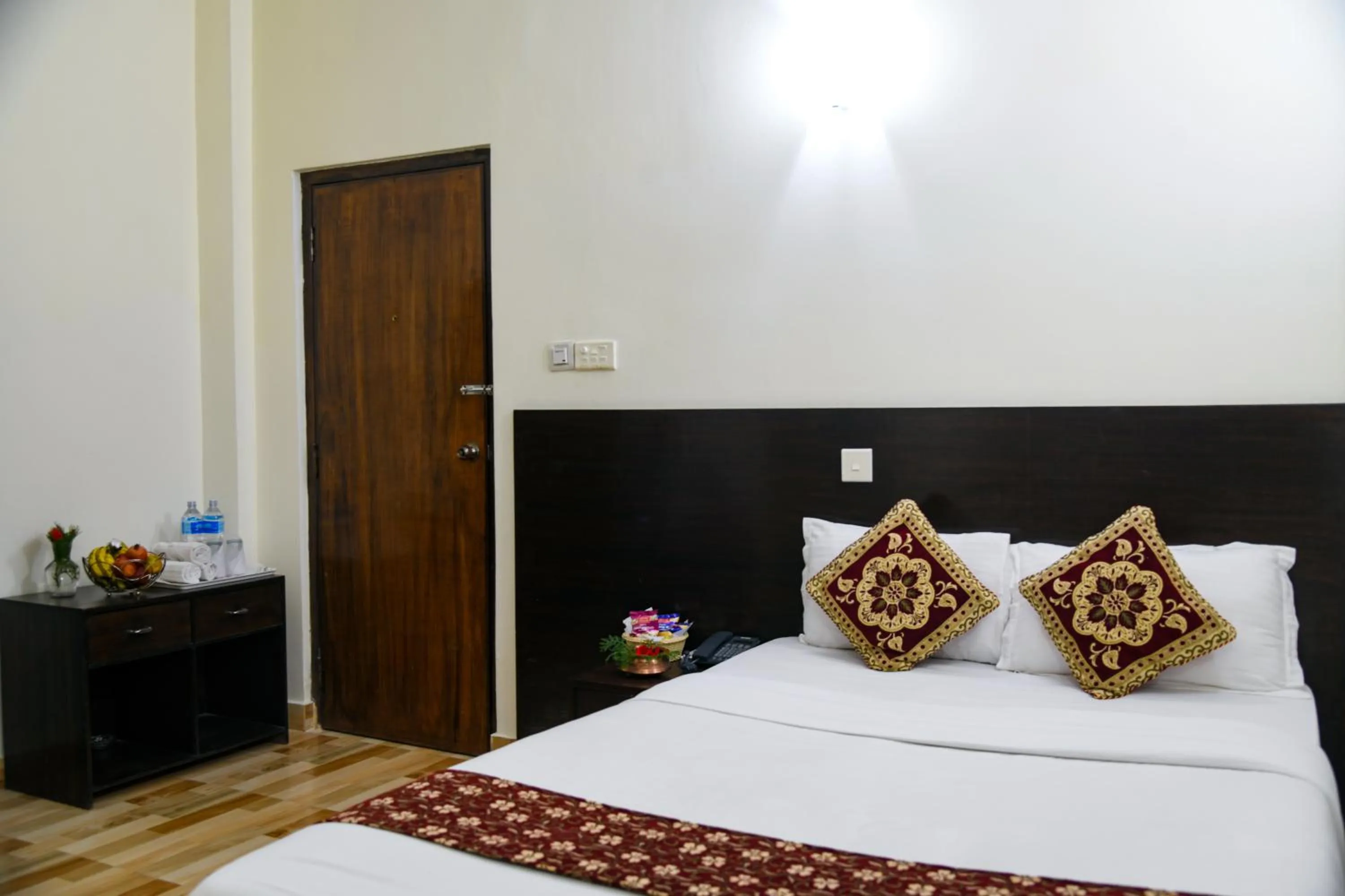 Bed in Lumbini Zambala Hotel