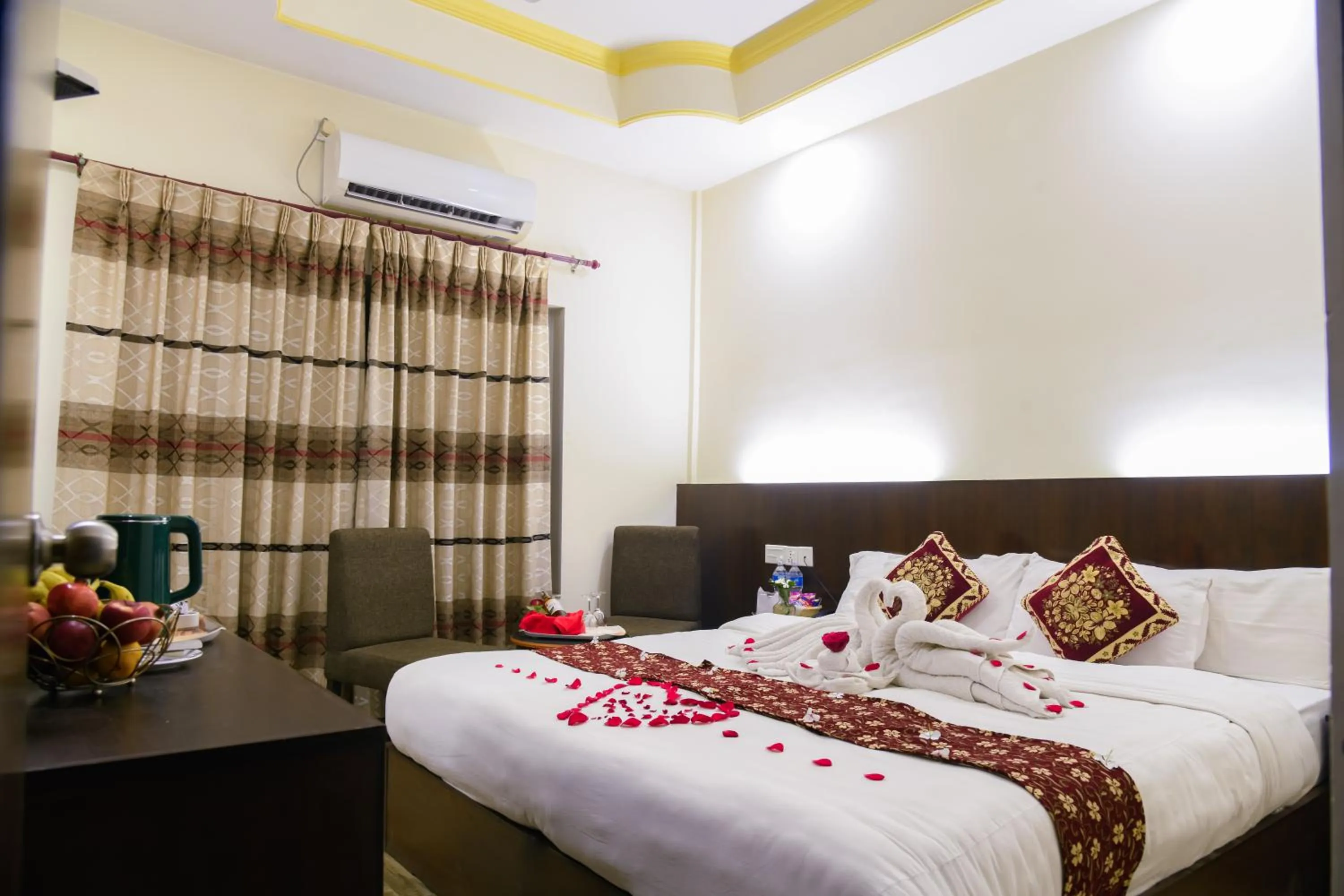 Bed in Lumbini Zambala Hotel