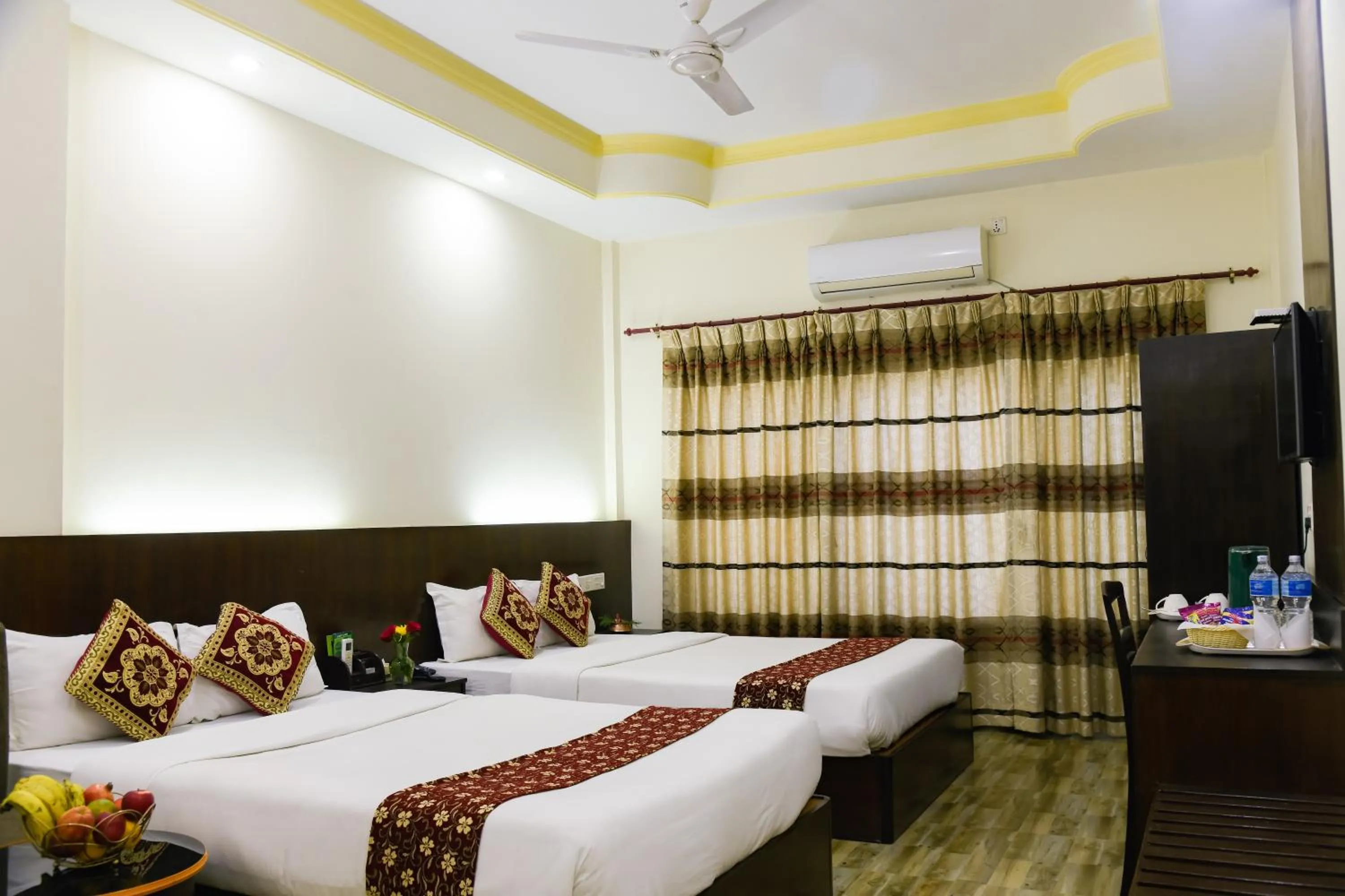 Bed in Lumbini Zambala Hotel