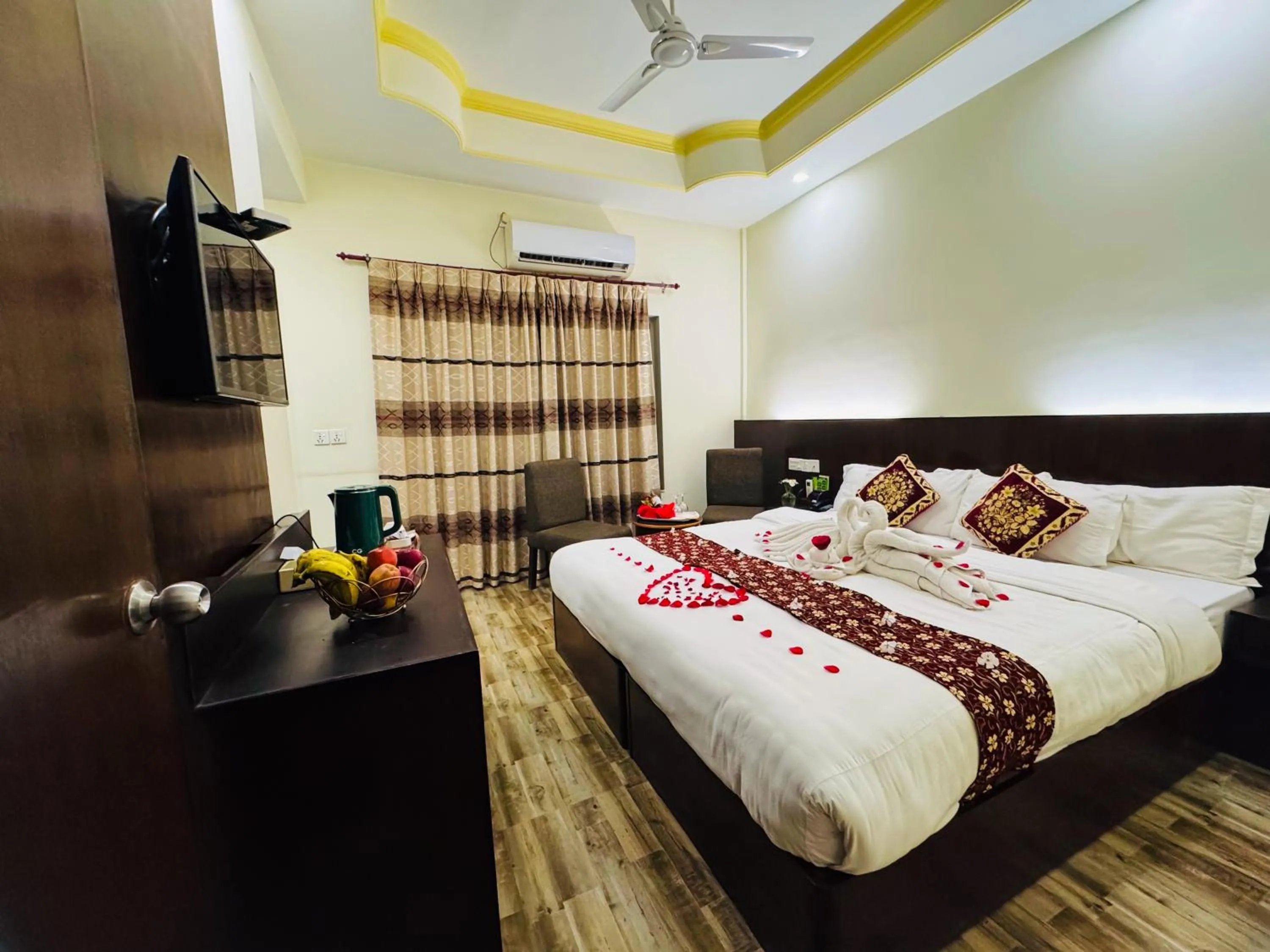 Bed in Lumbini Zambala Hotel