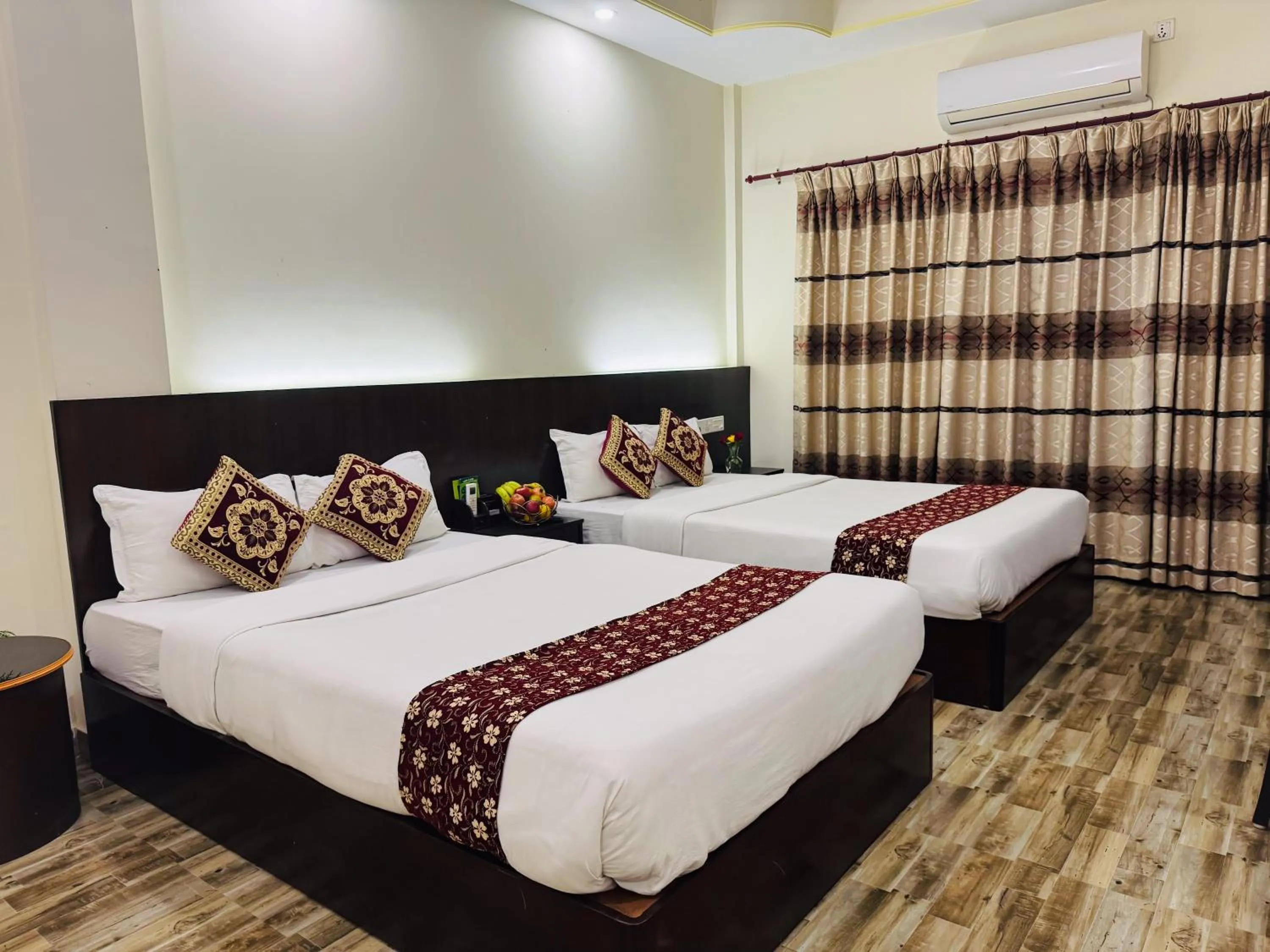 Bed in Lumbini Zambala Hotel
