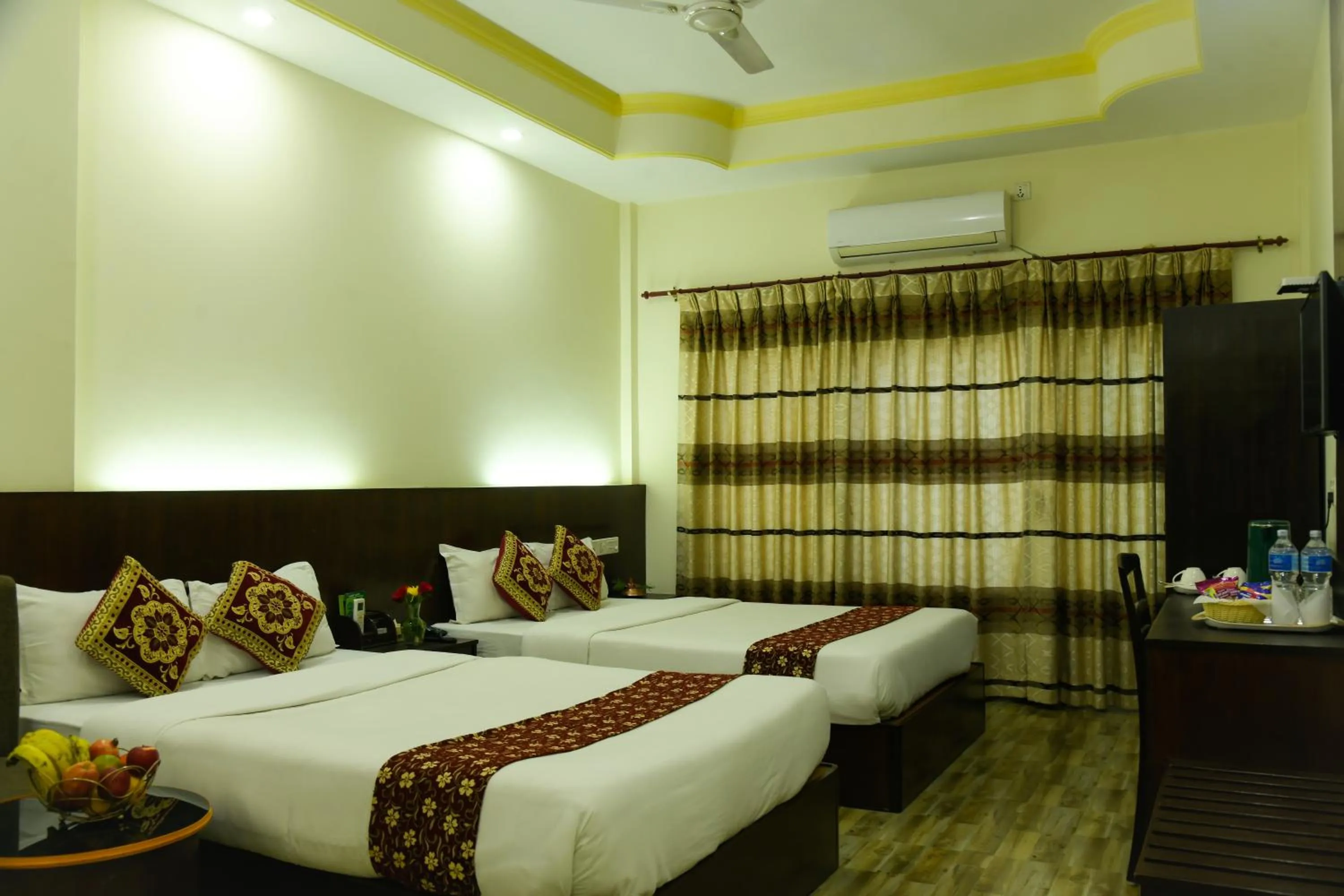 Bed in Lumbini Zambala Hotel