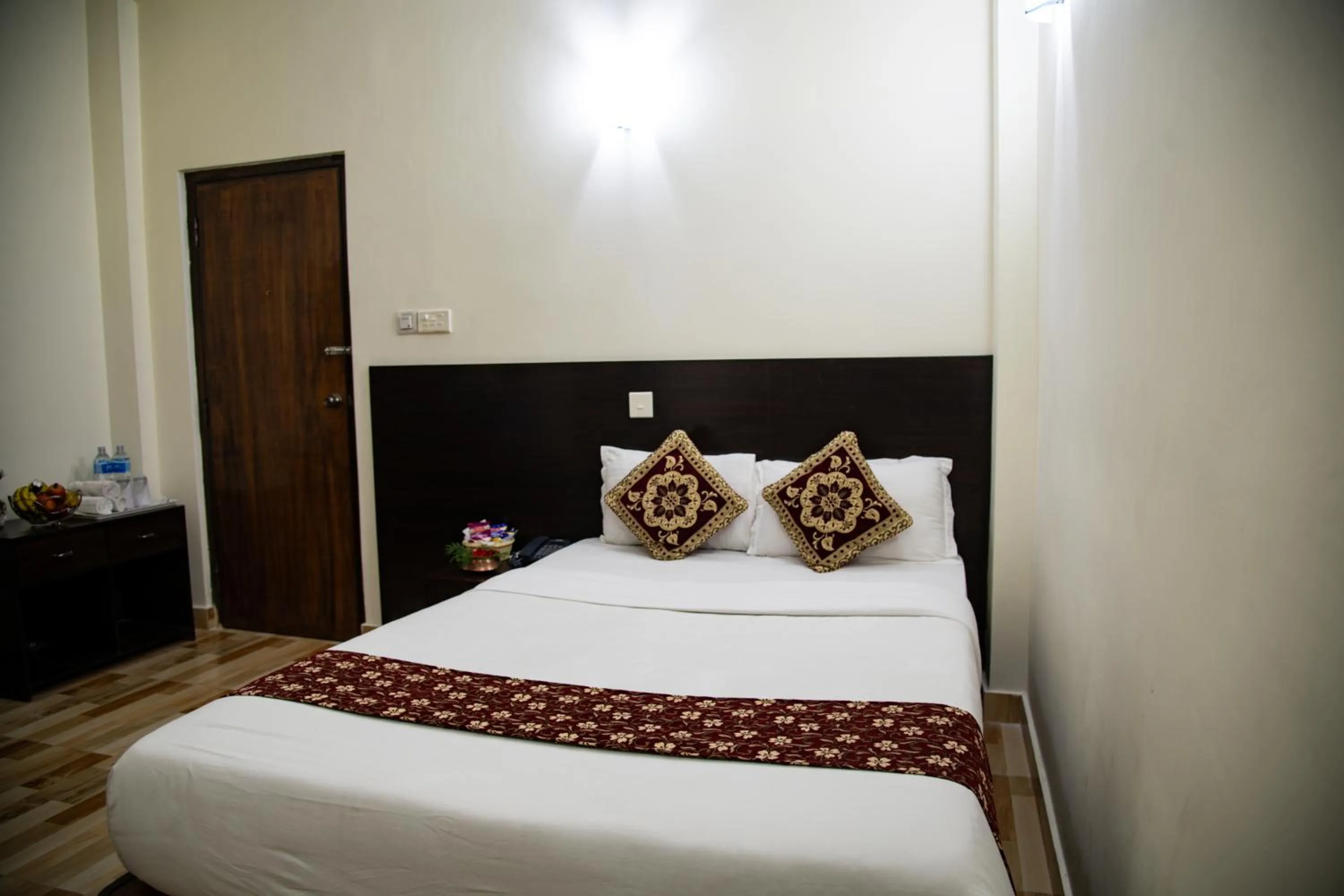 Bed in Lumbini Zambala Hotel