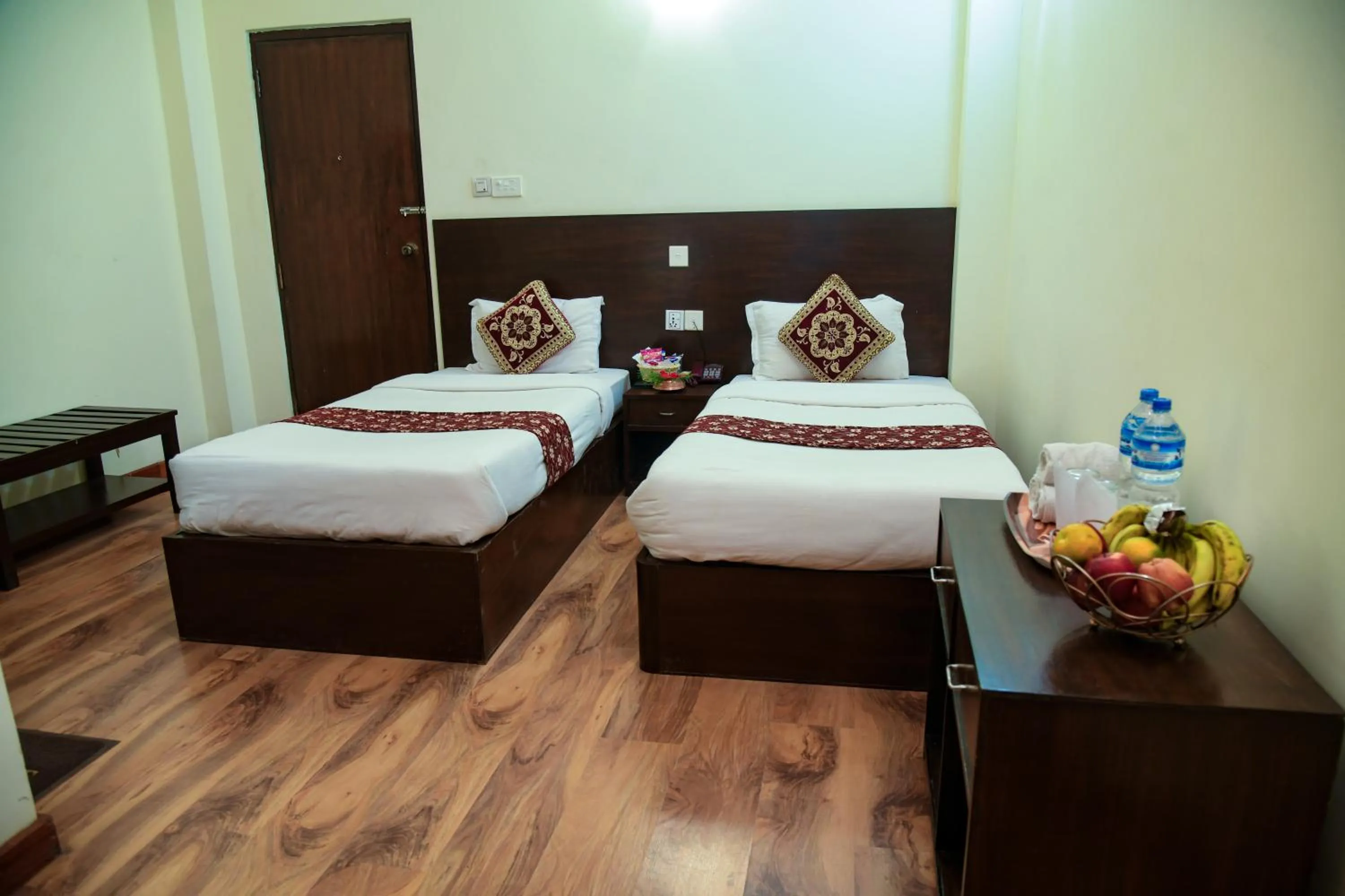 Bed in Lumbini Zambala Hotel