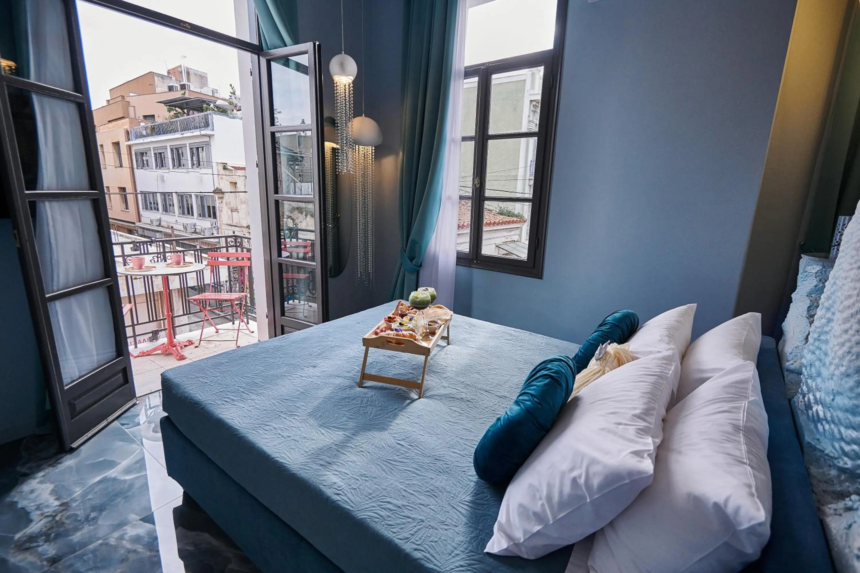 Bed in Fairytale Athens - Luxury Suites