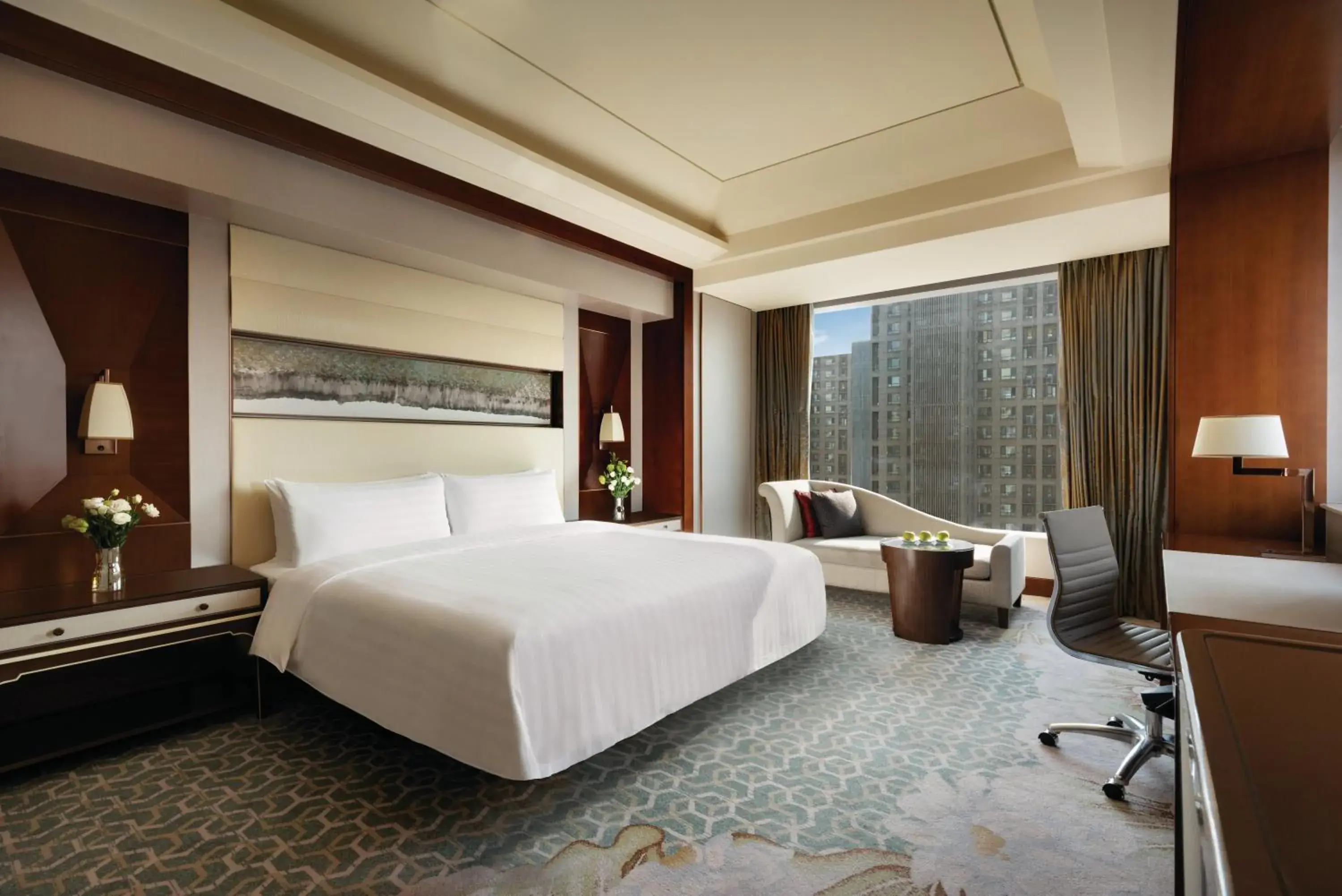 Bedroom, Bed in Shangri-La Tangshan Bedroom, Bed in Shangri-La Tangshan