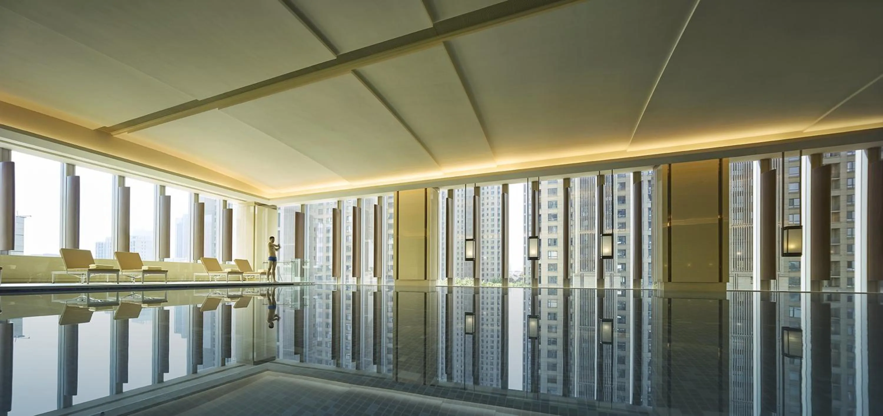 Pool view in Shangri-La Tangshan