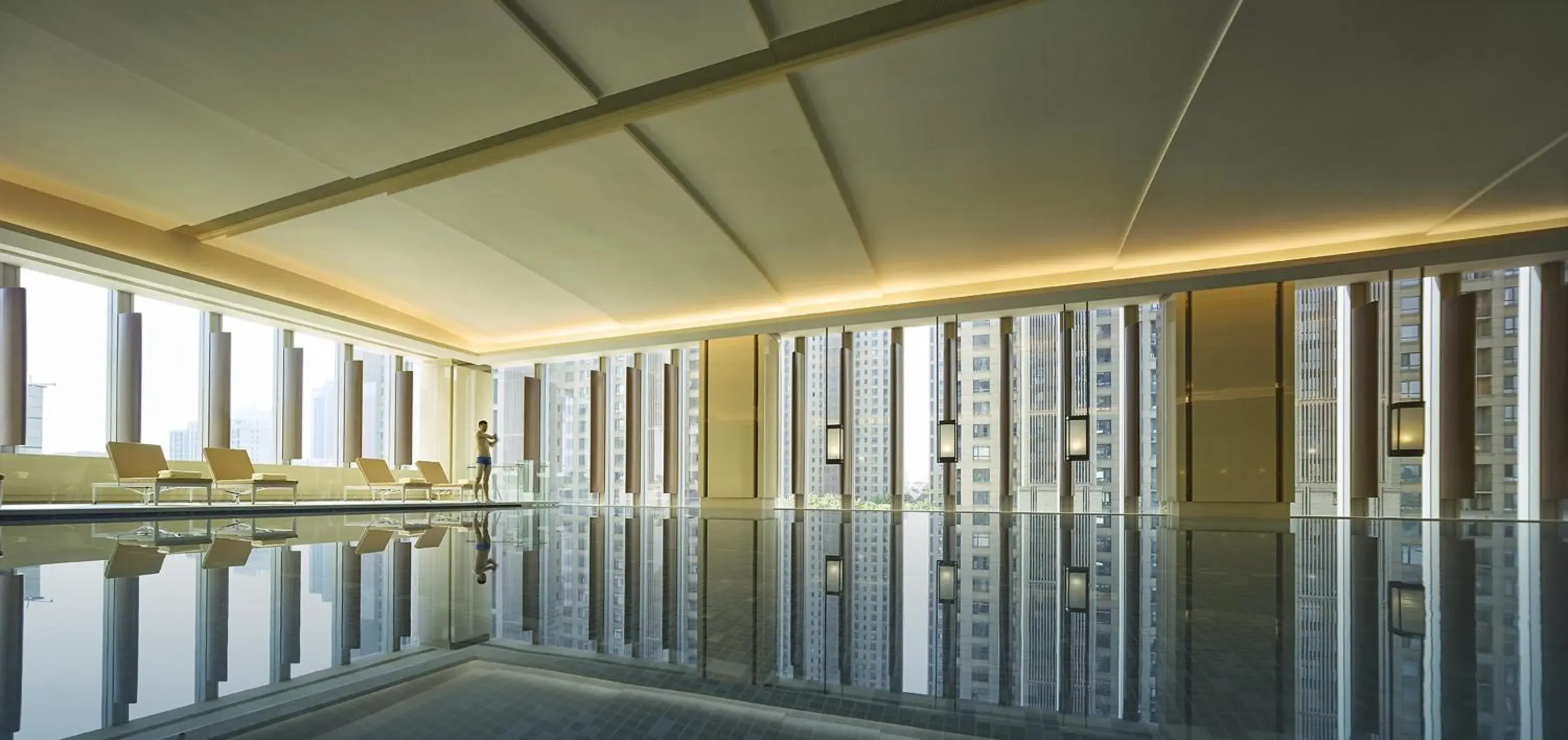 Pool view in Shangri-La Tangshan Pool view in Shangri-La Tangshan