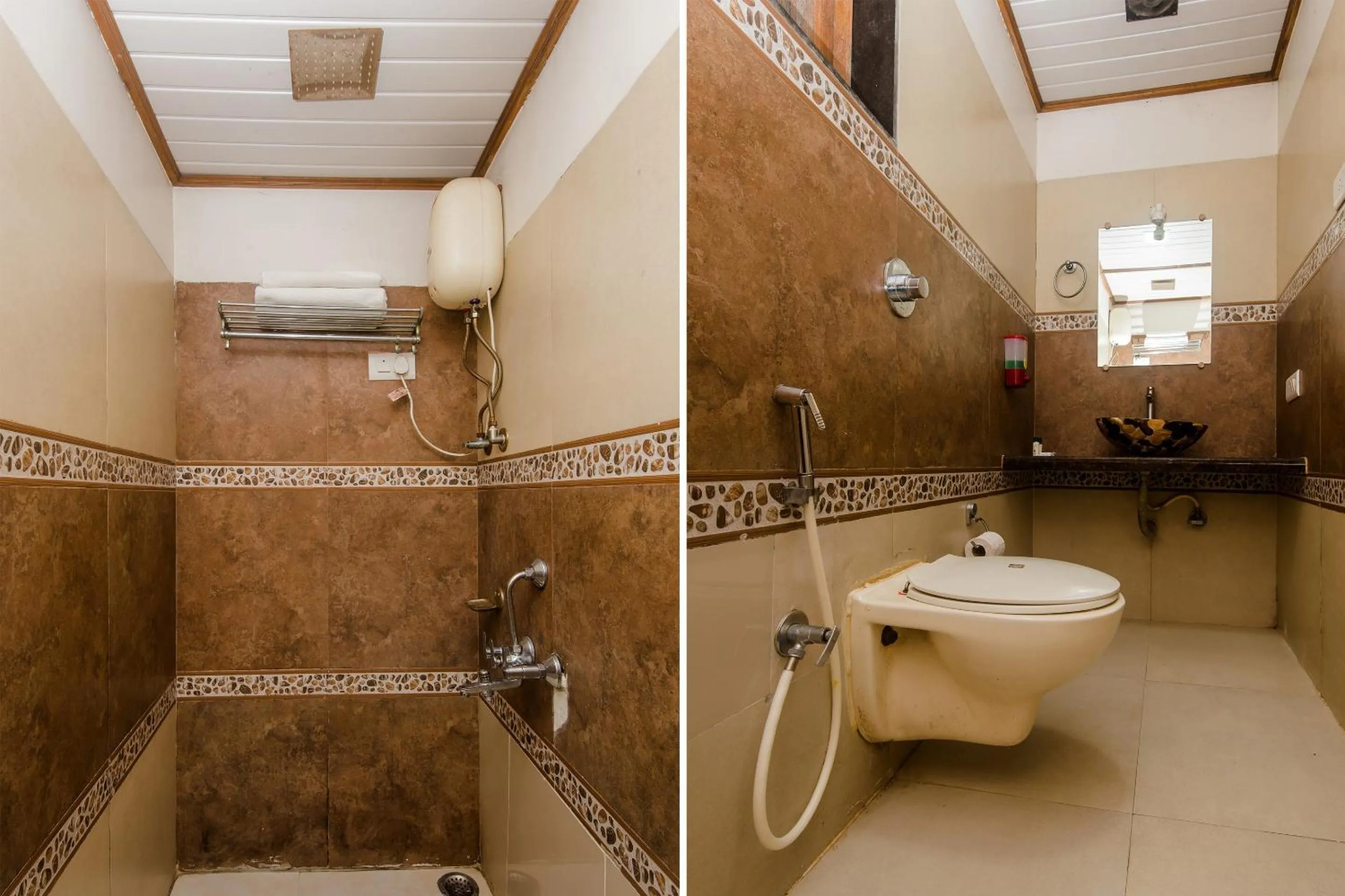 Bathroom in Hotel O Blue Pearl Residency Near Chhatrapati Shivaji International Airport