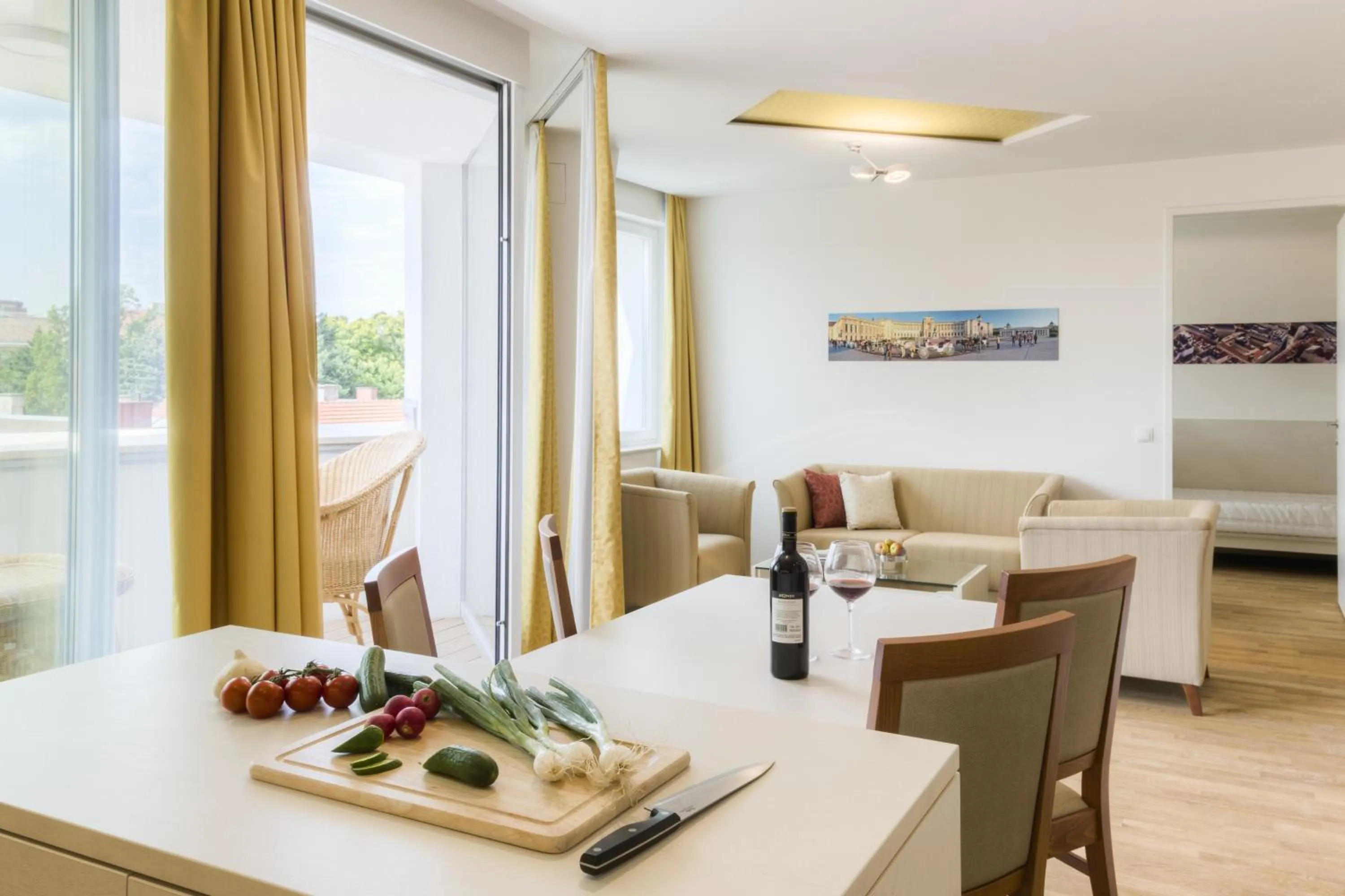 Living room in Vienna Grand Apartments DANUBE