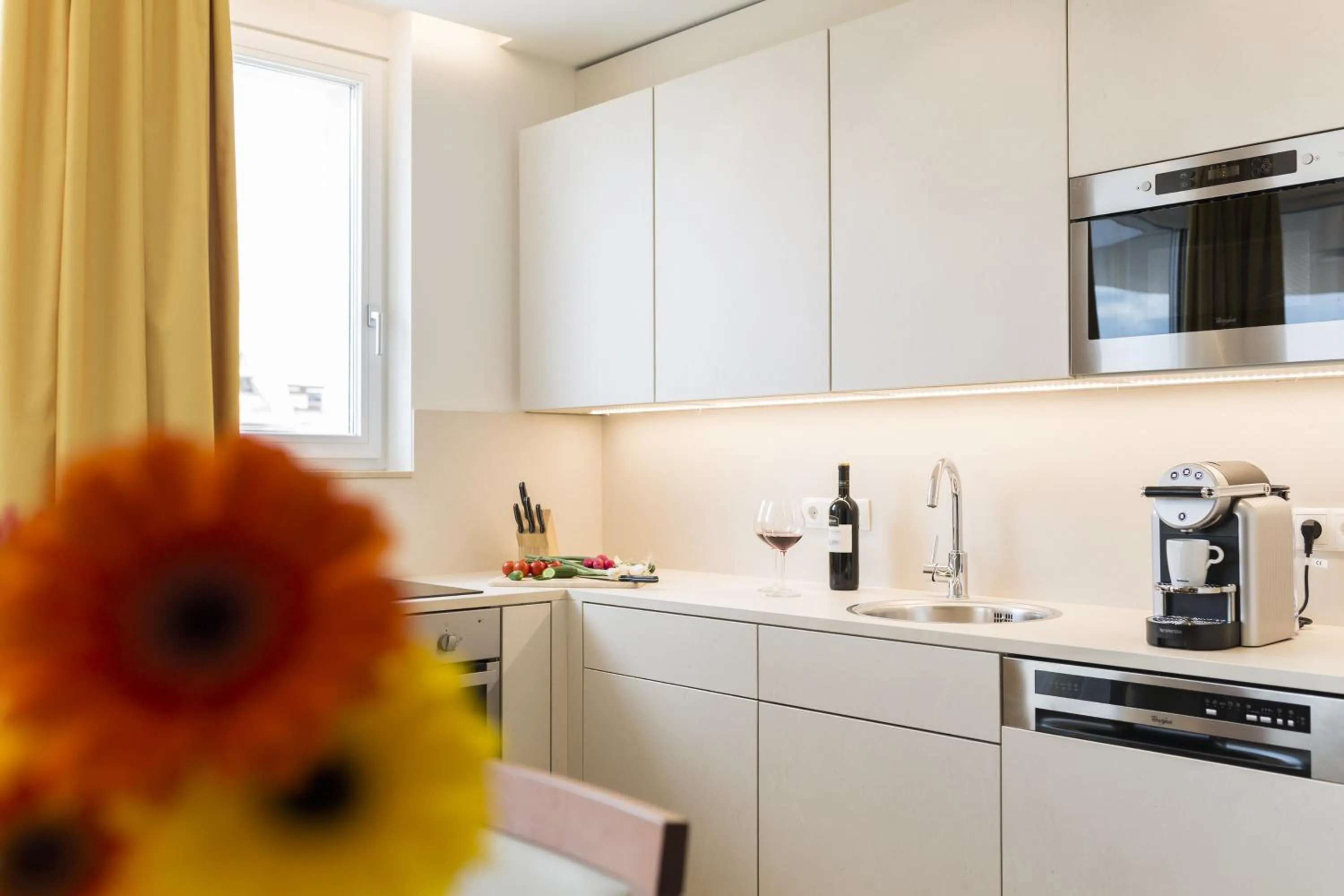 Kitchen or kitchenette in Vienna Grand Apartments DANUBE