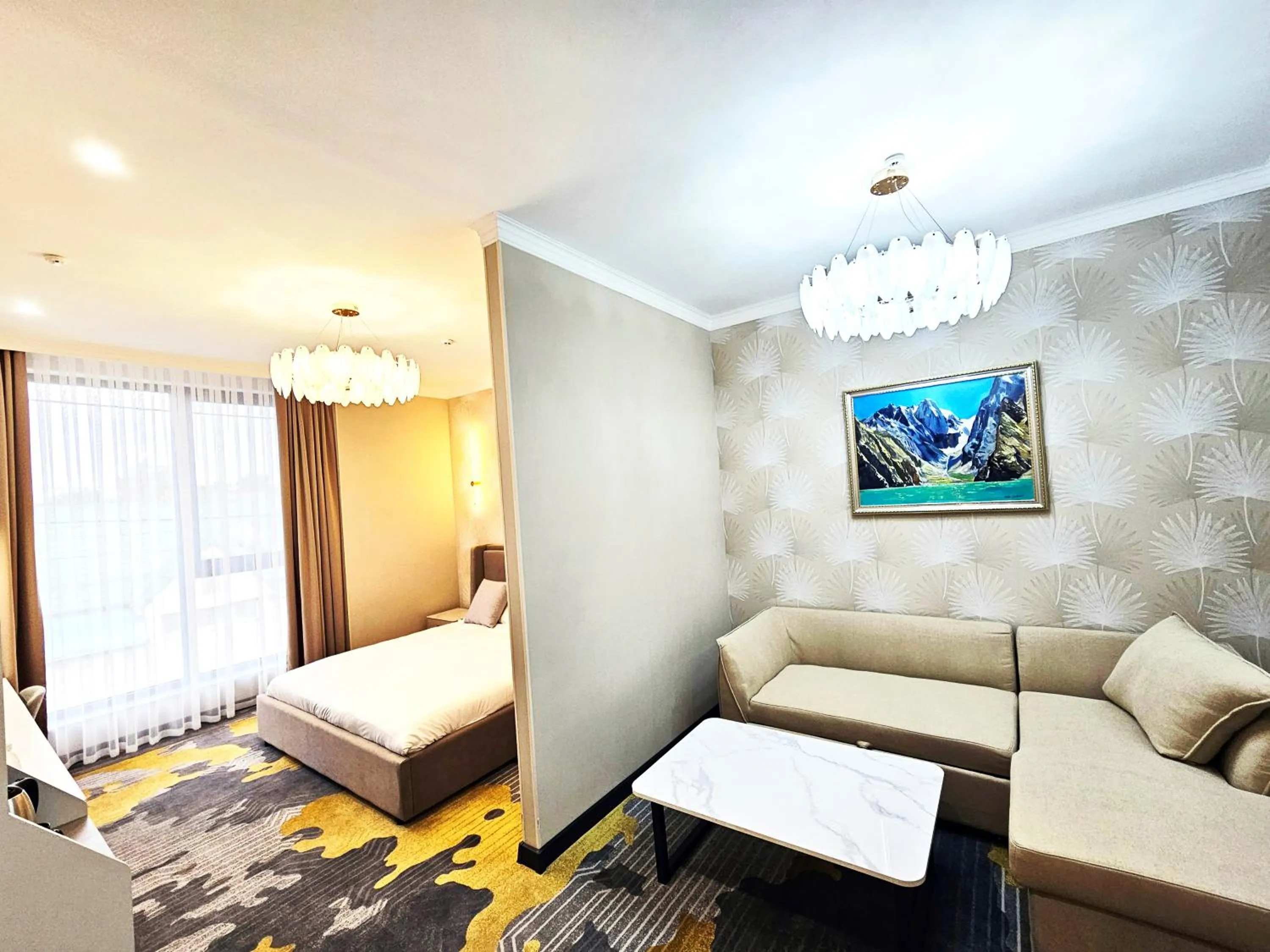 Bed in Palmira Hotel Bishkek