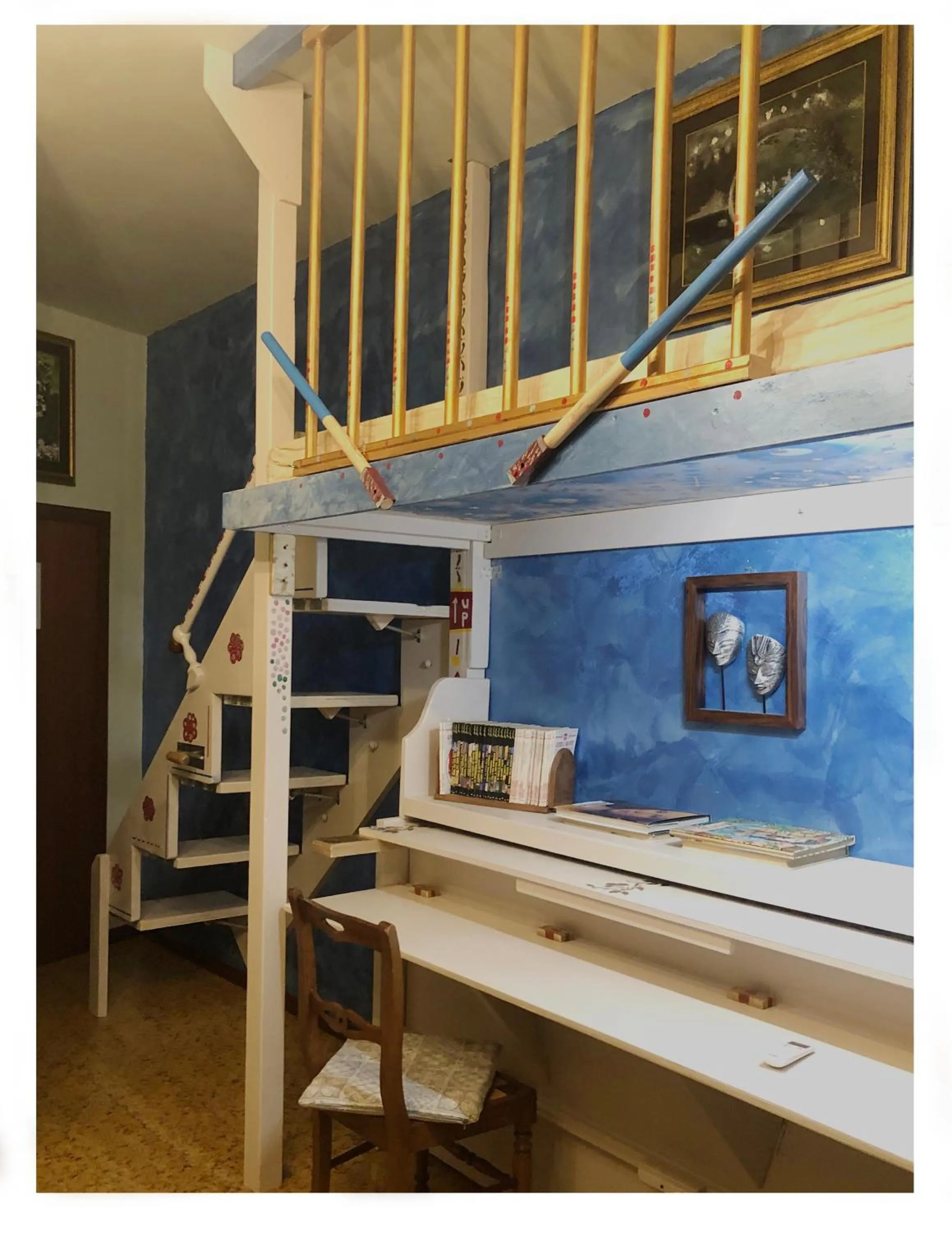 bunk bed in La Finestra sul Fiume