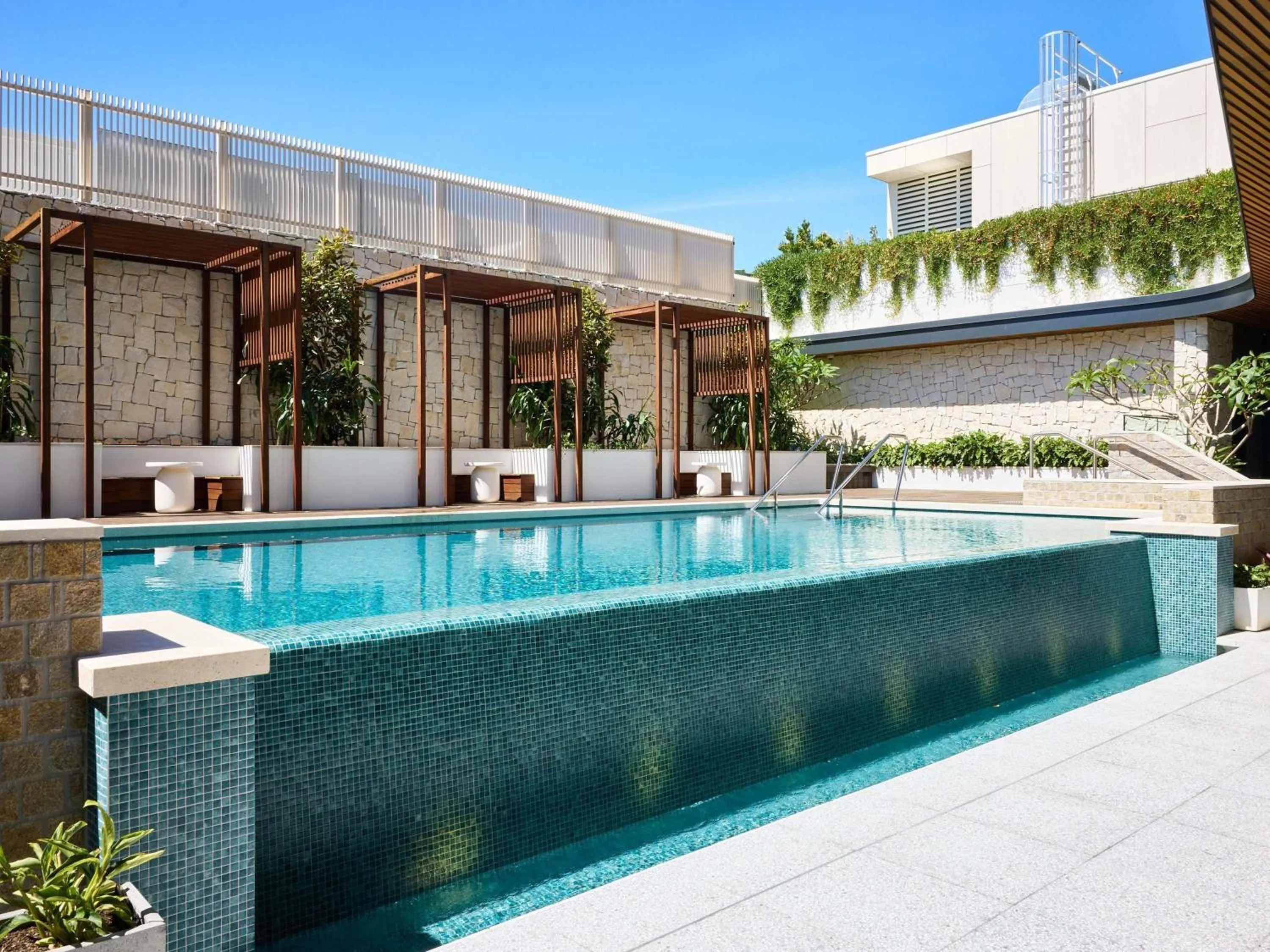 Pool view in Novotel Sydney Cabramatta