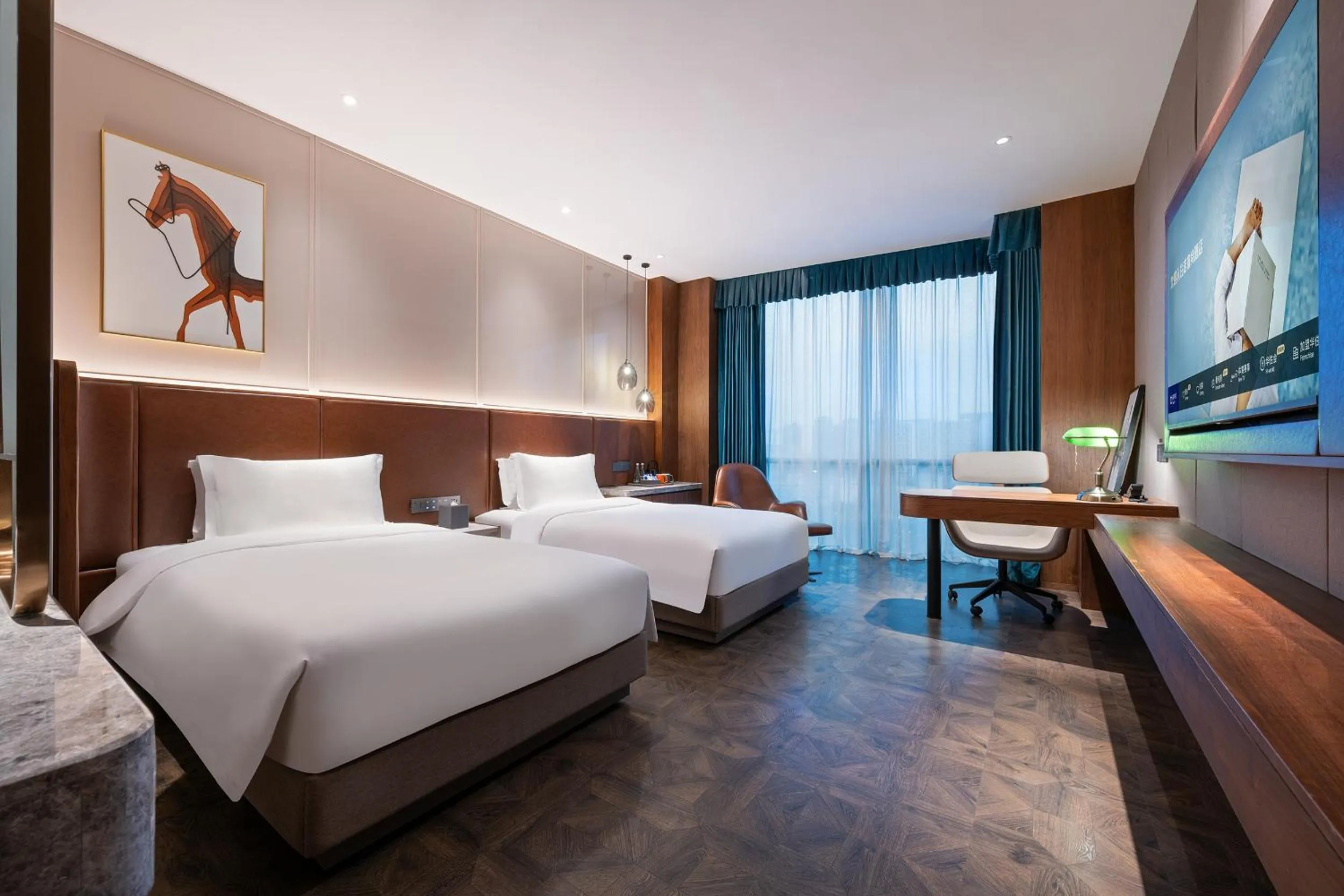 Photo of the whole room, Bed in Novotel Shanghai Baoshan Jiusi