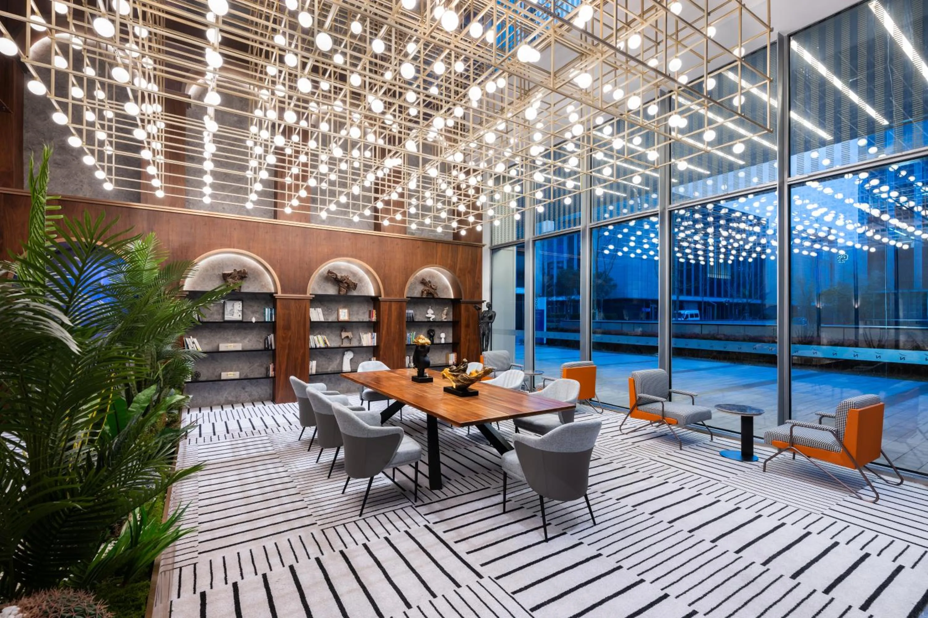 Lobby or reception in Novotel Shanghai Baoshan Jiusi