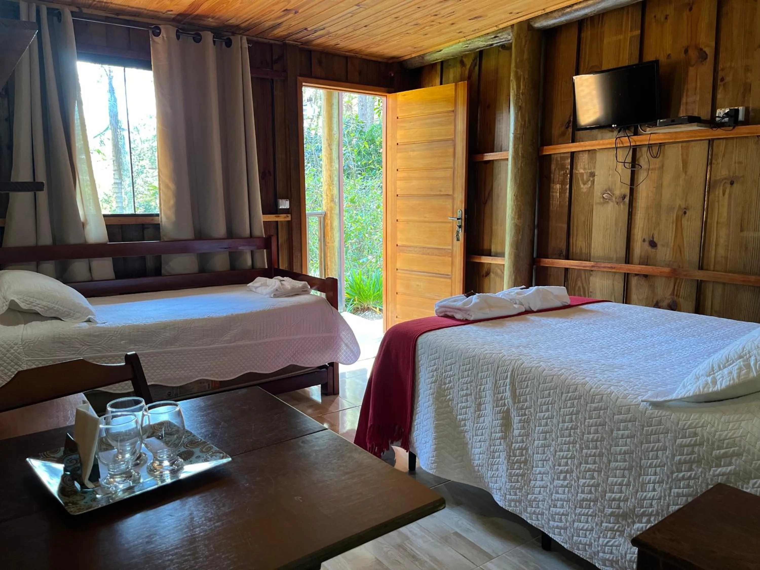 Bed in Pousada São Miguel