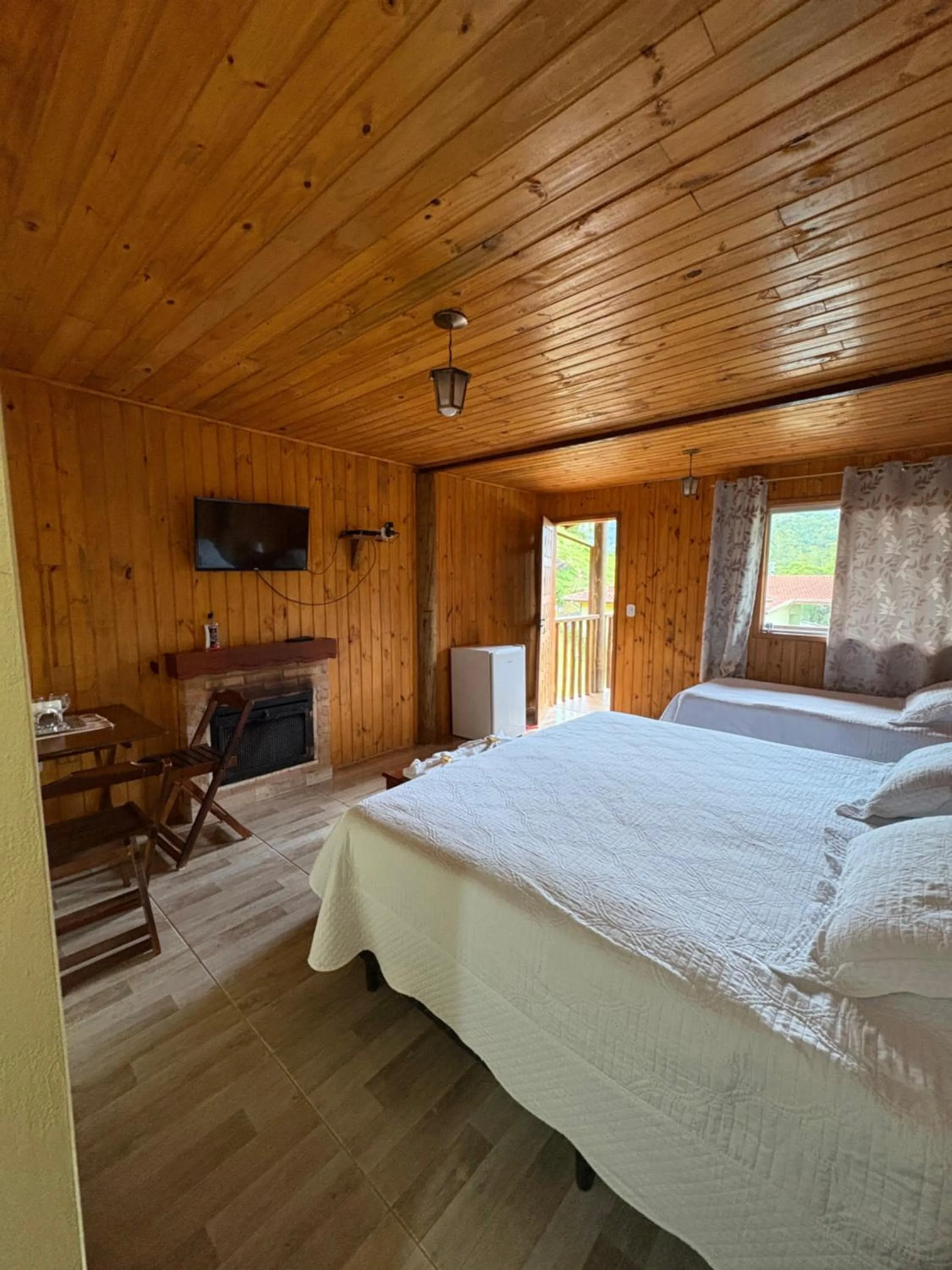 Bed in Pousada São Miguel