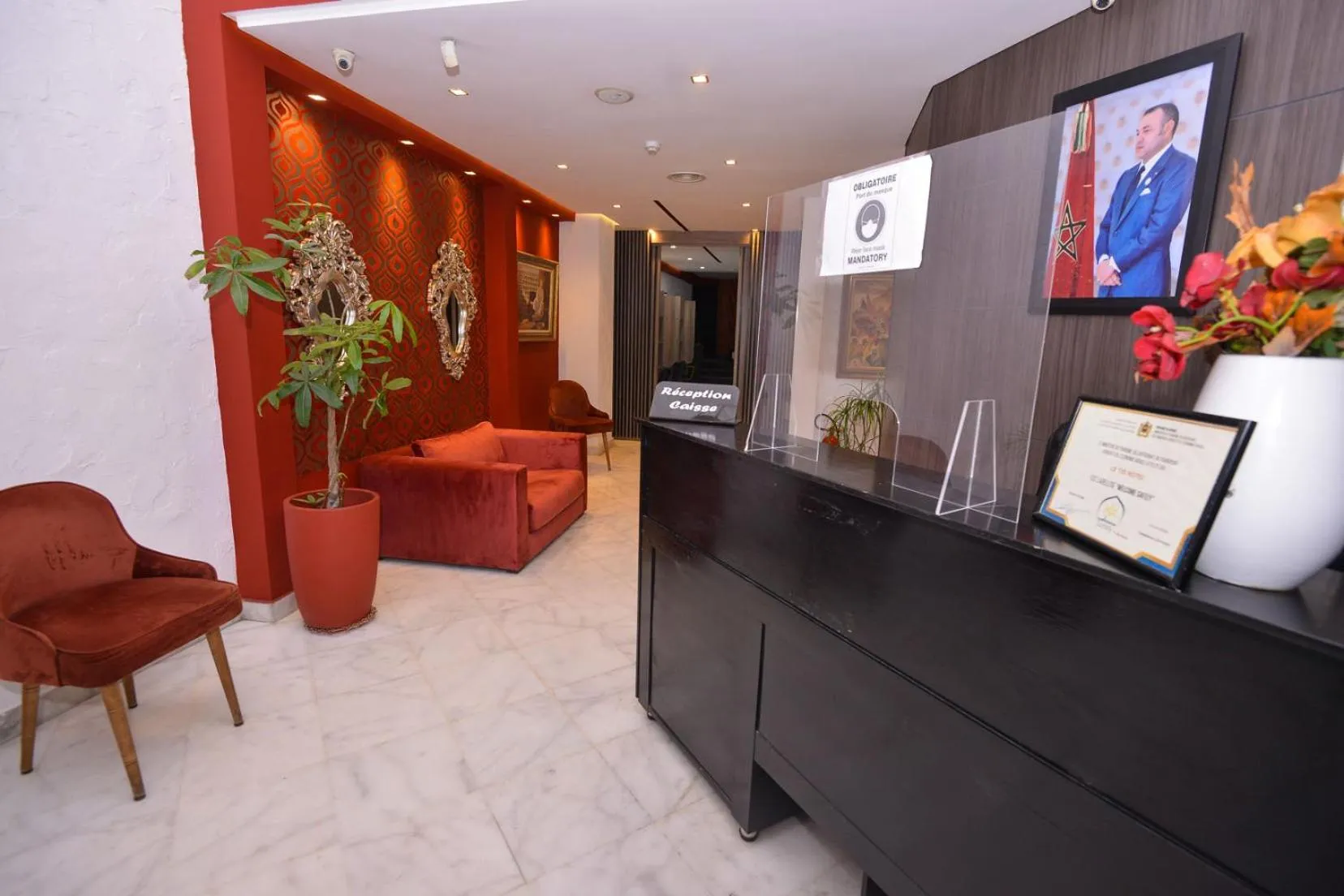 Lobby or reception in Le 135 appart hotel