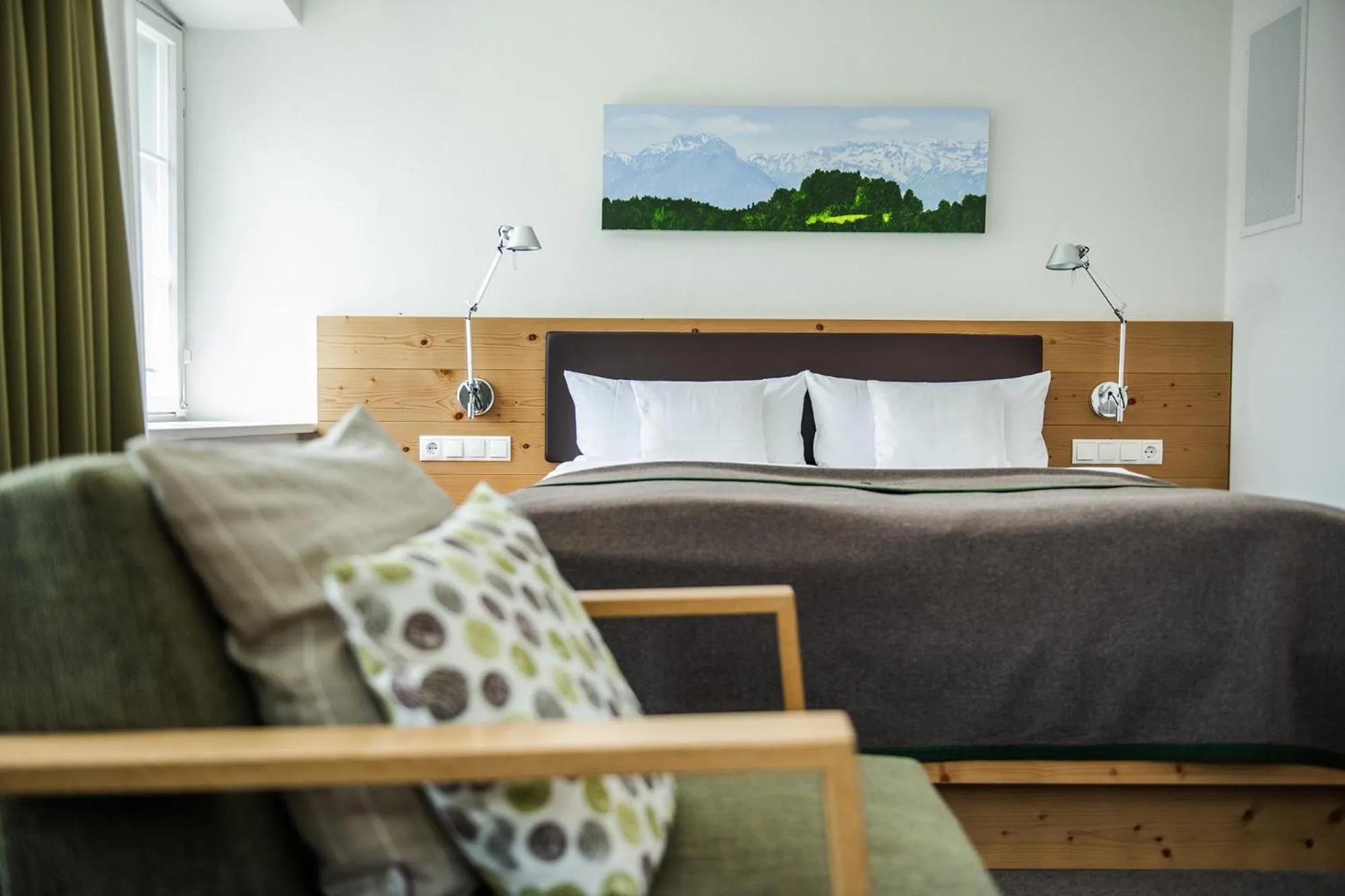 Photo of the whole room, Bed in Hofgut Farny