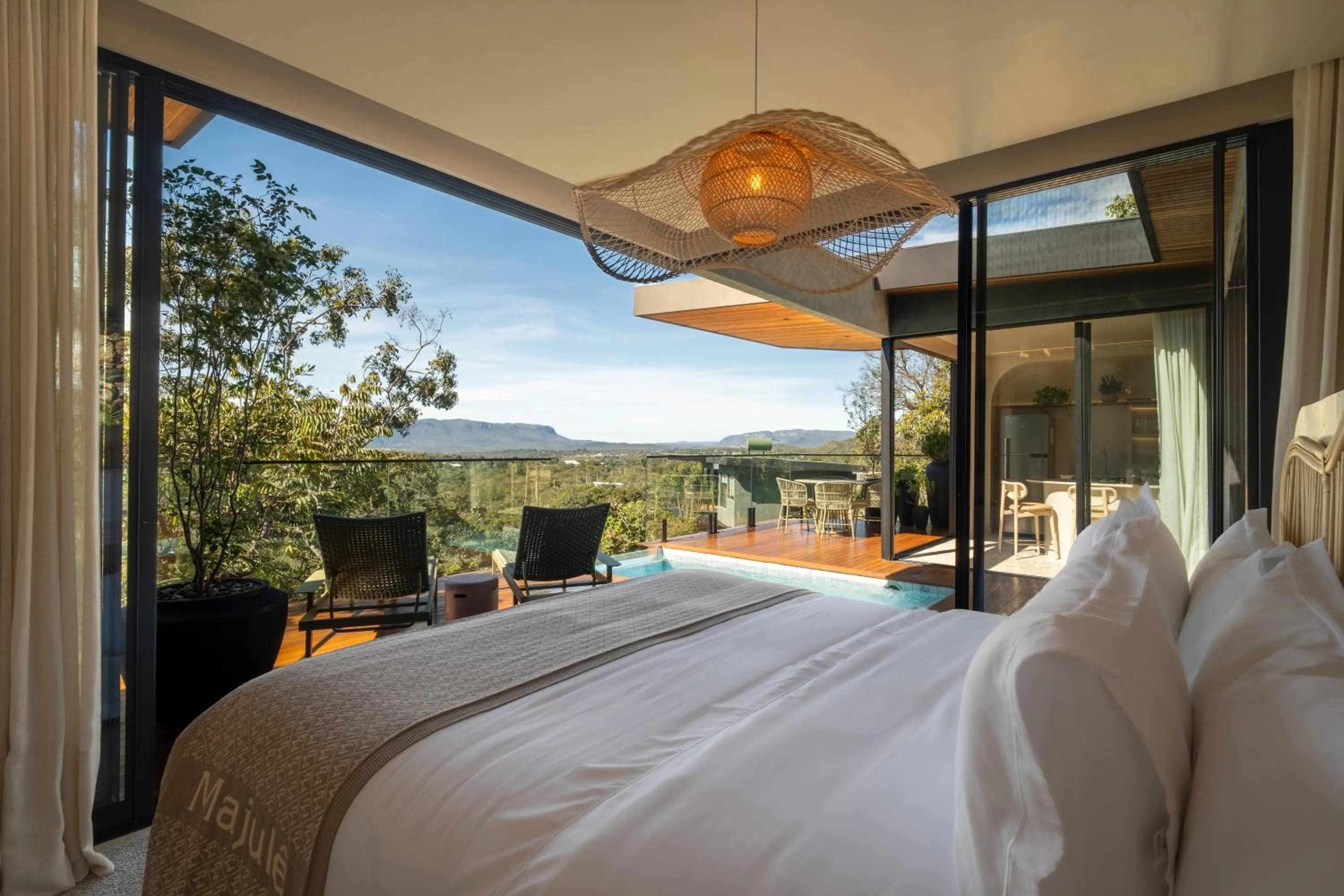 Bed in Majulê Ecolodge