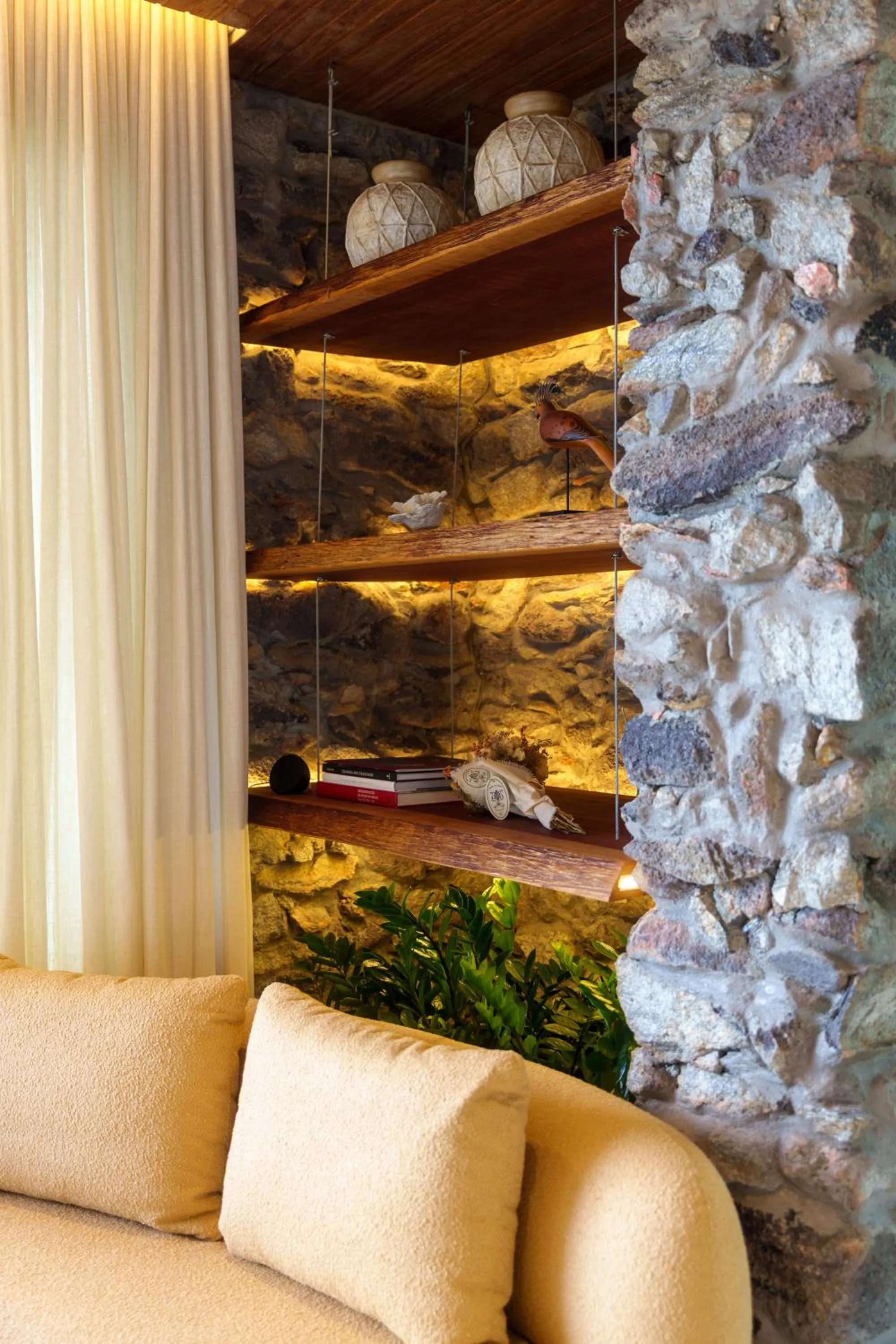 Living room in Majulê Ecolodge