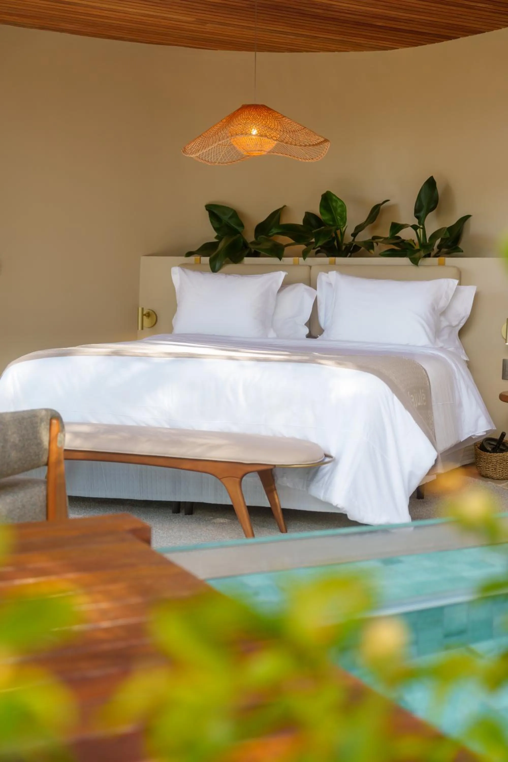 Bed in Majulê Ecolodge