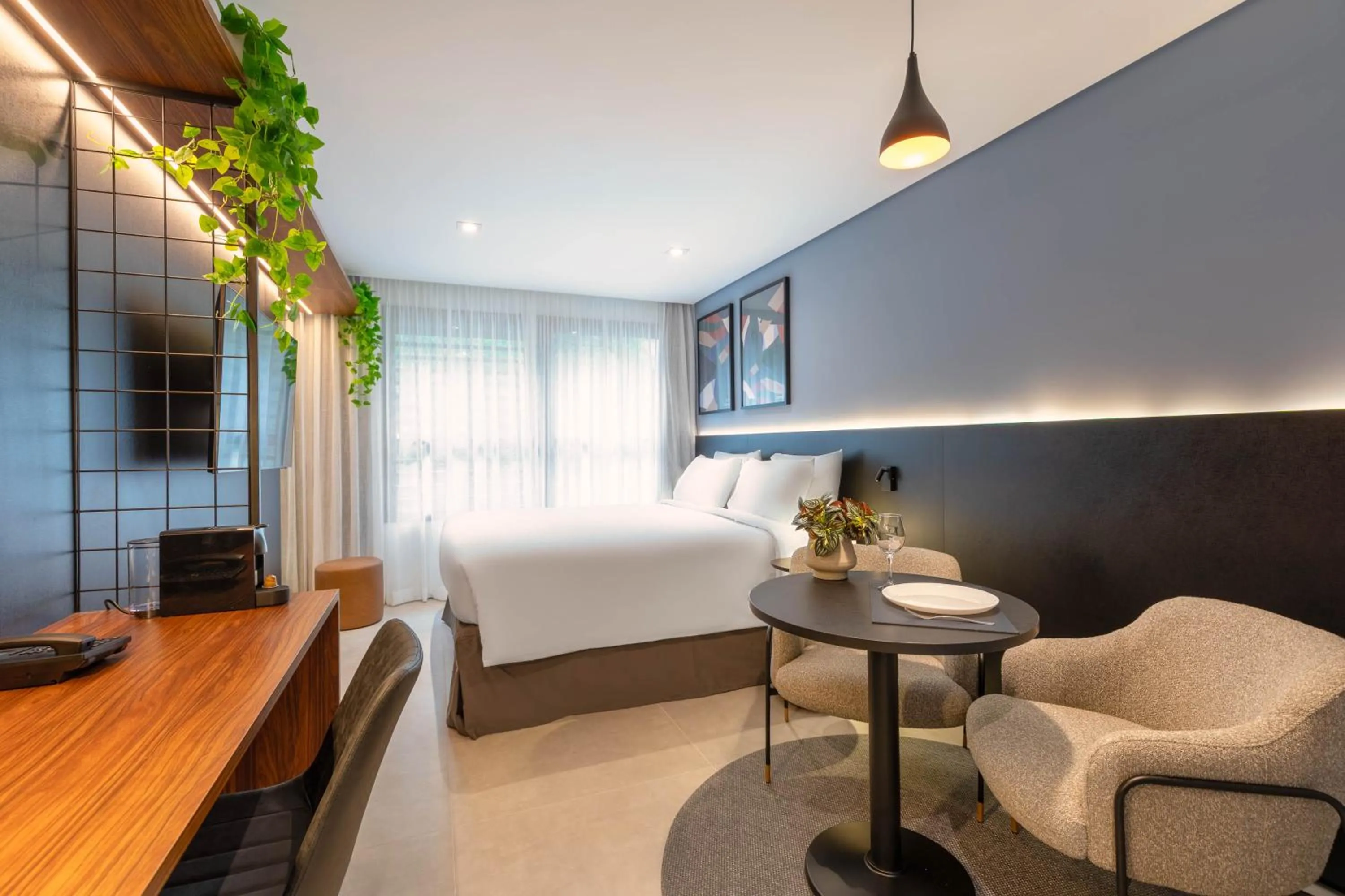 Bed in Cozzy Premium Paulista Hotel