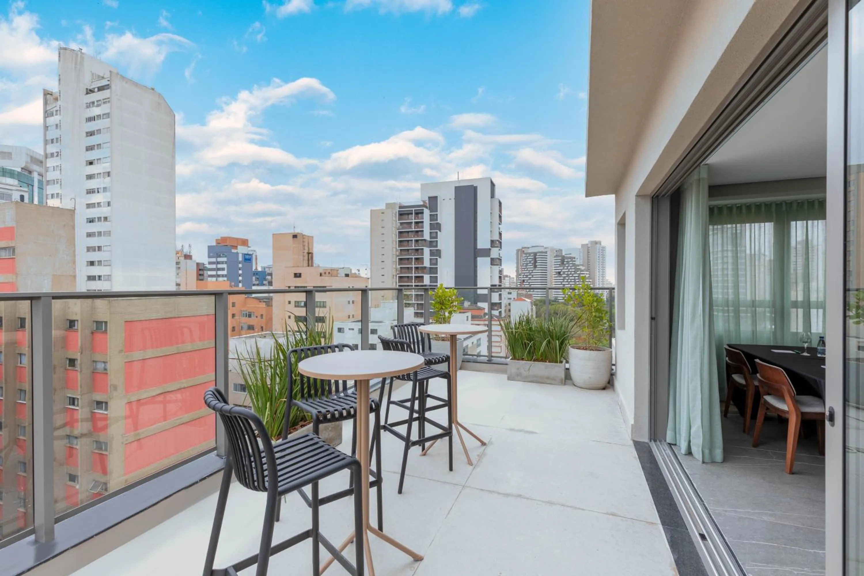 Balcony/Terrace in Cozzy Premium Paulista Hotel