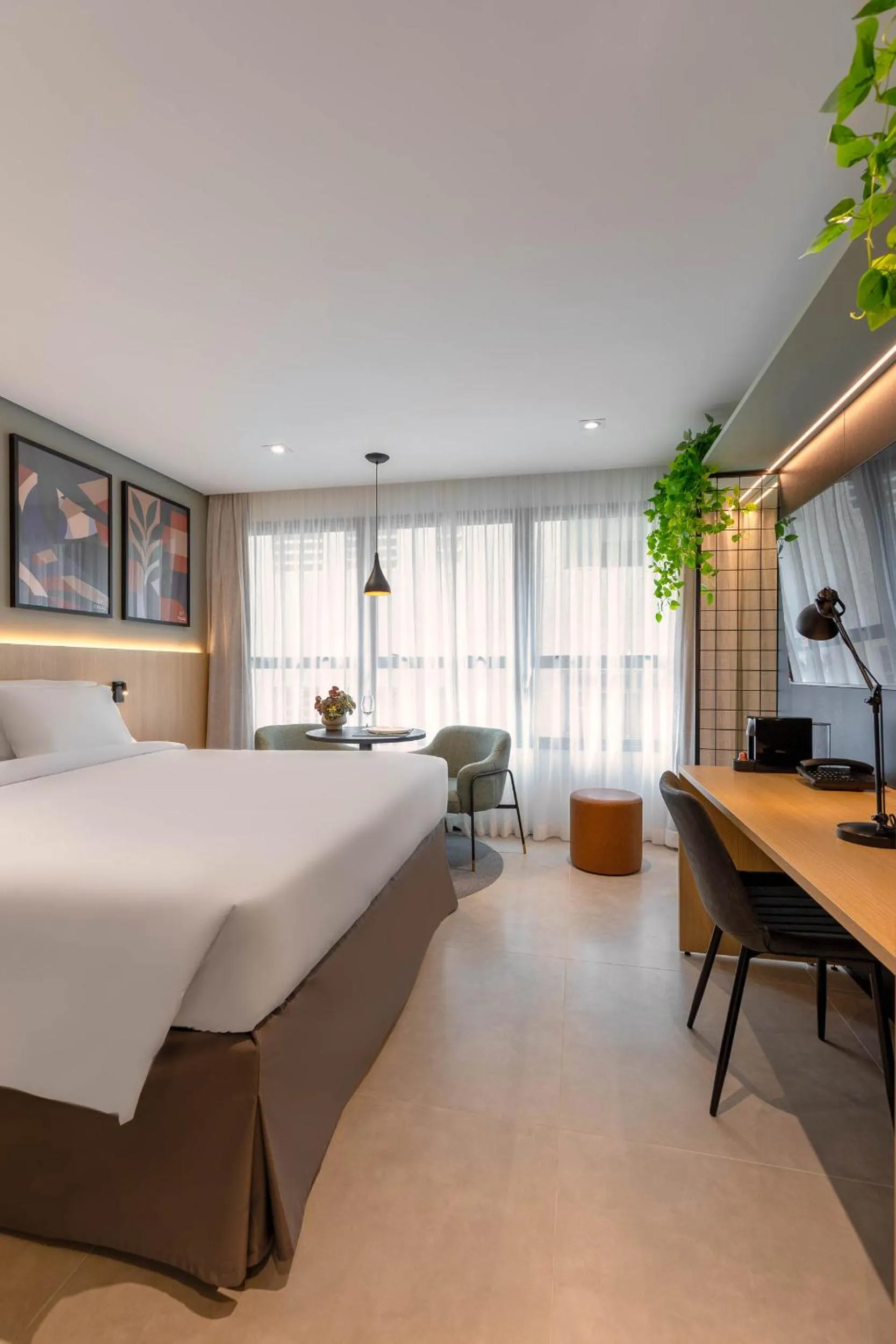 Bed in Cozzy Premium Paulista Hotel