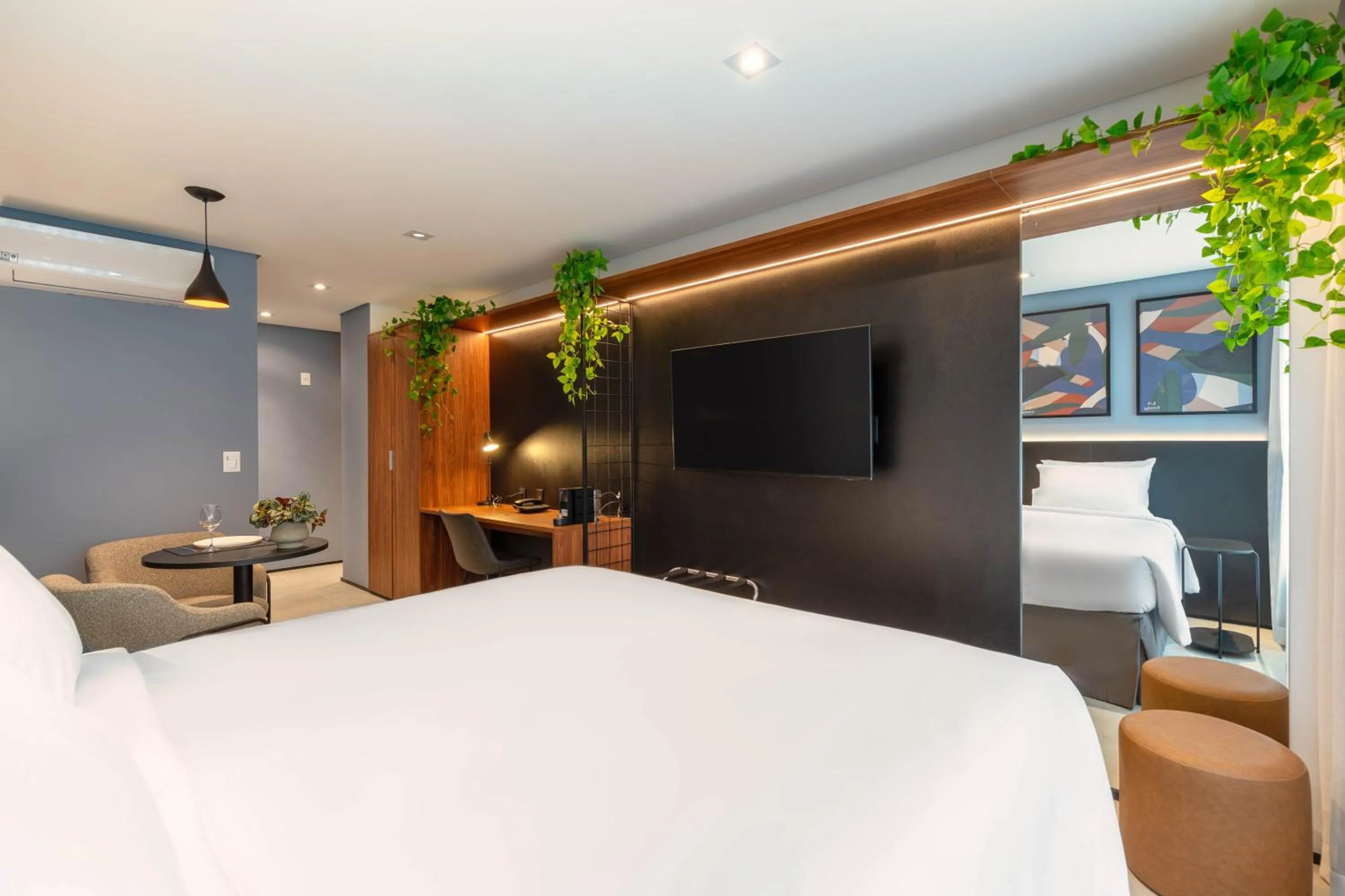 Bed in Cozzy Premium Paulista Hotel