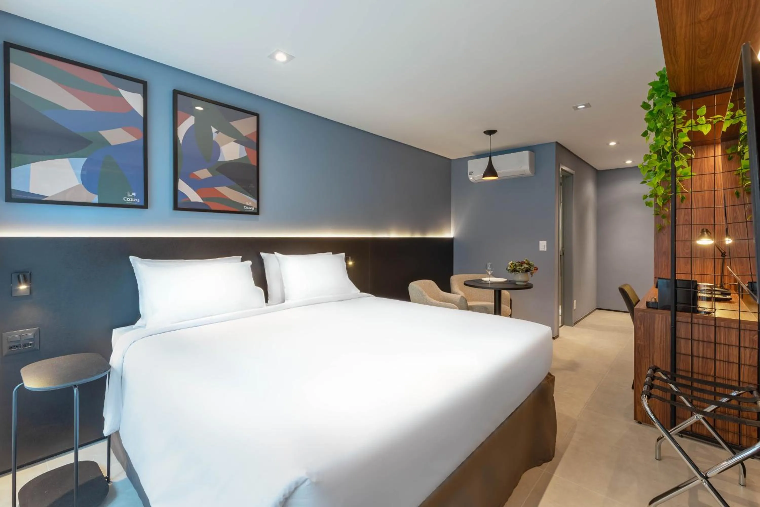 Bed in Cozzy Premium Paulista Hotel