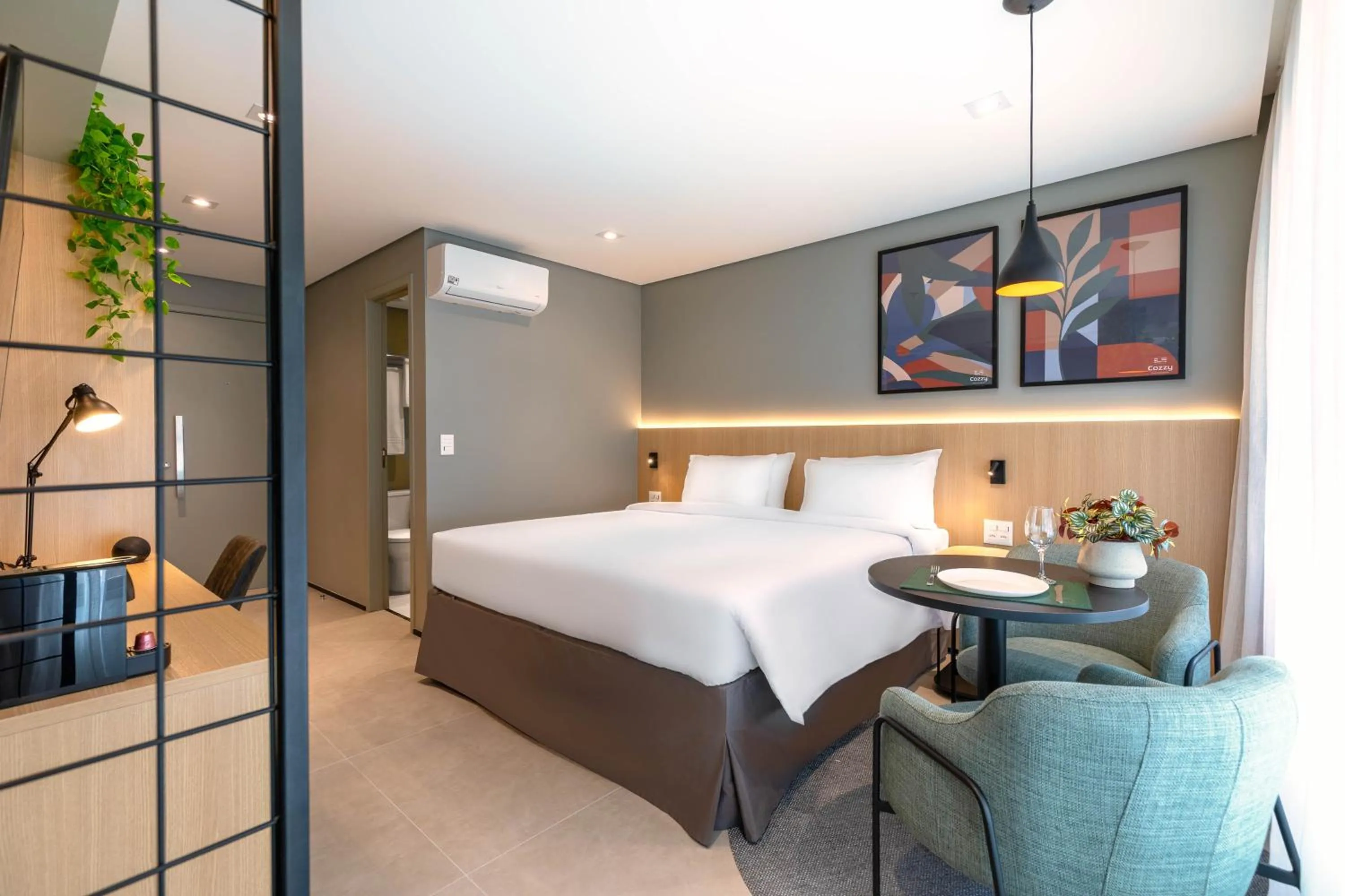 Bed in Cozzy Premium Paulista Hotel