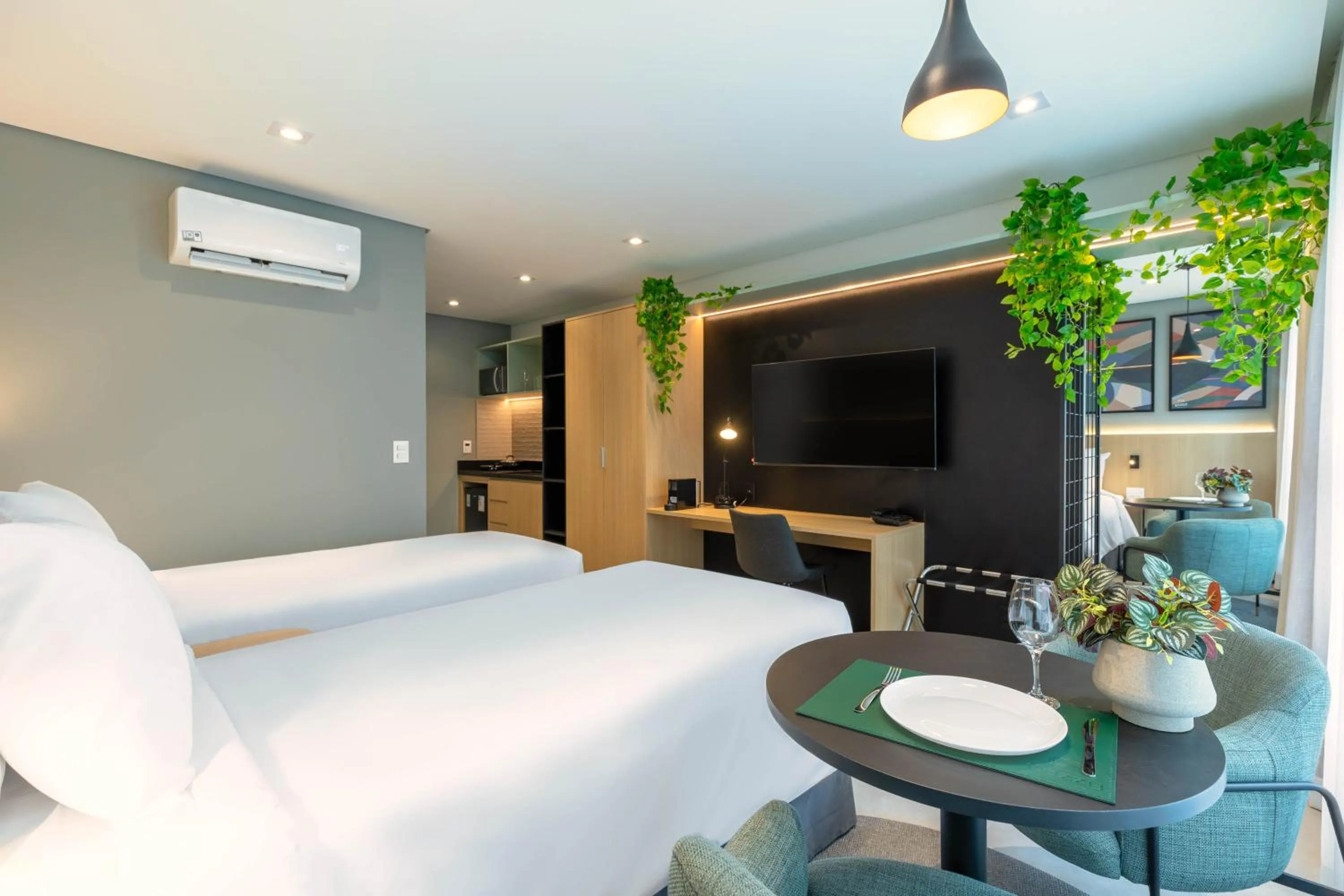 Bed in Cozzy Premium Paulista Hotel