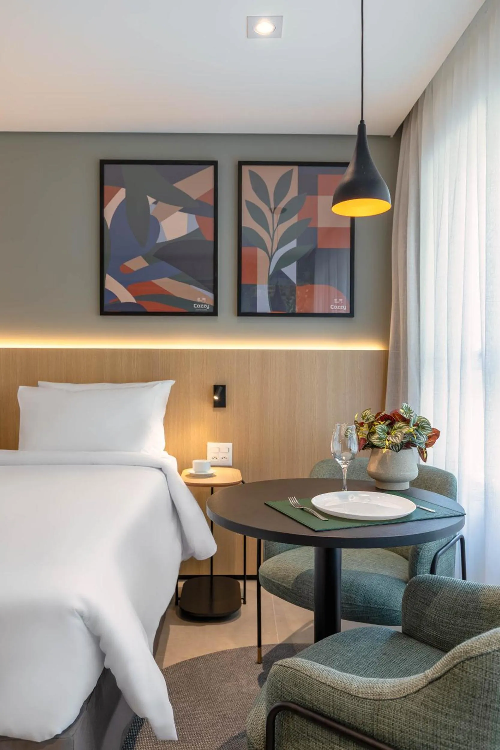 Bed in Cozzy Premium Paulista Hotel