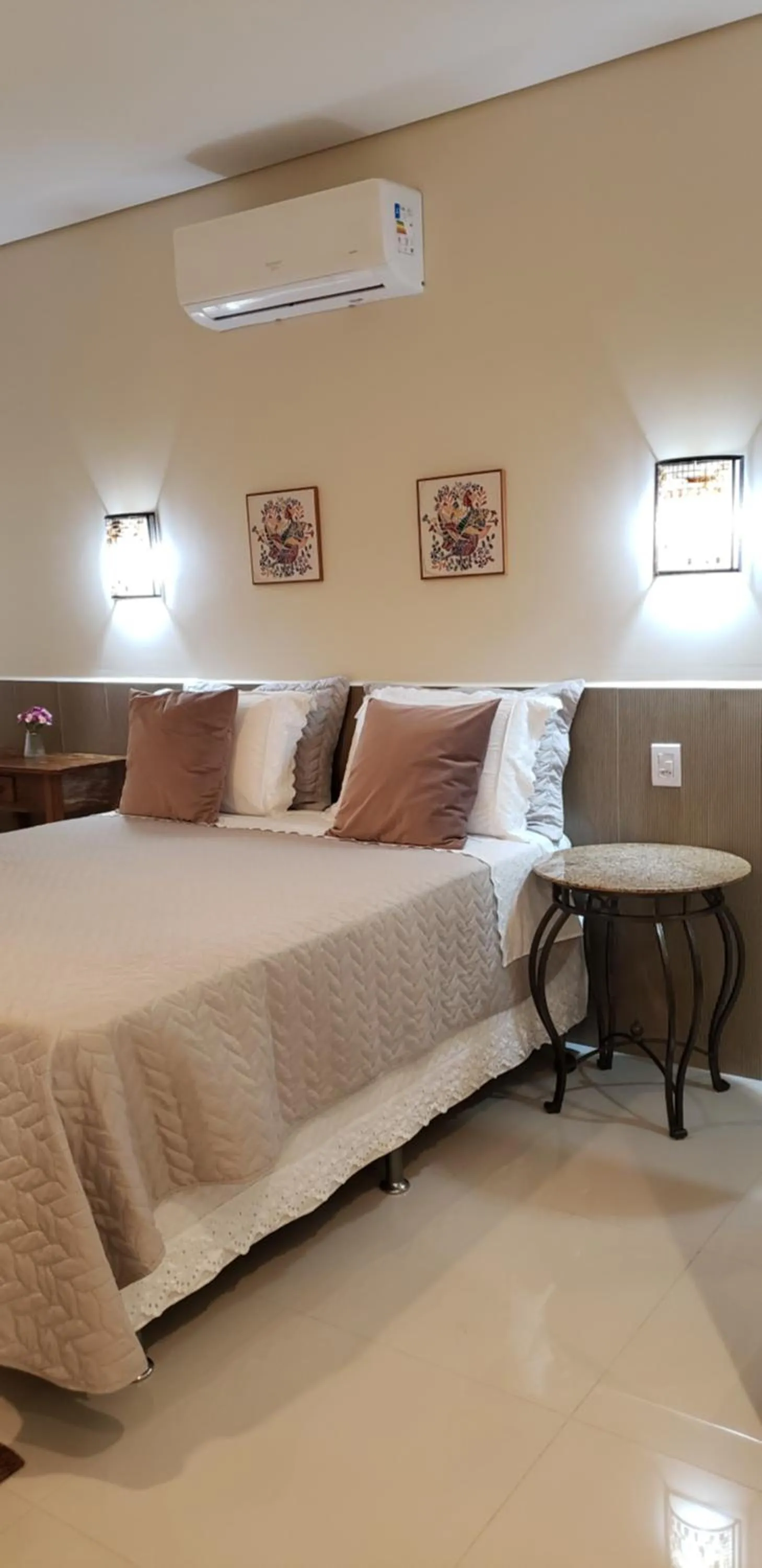 View (from property/room), Bed in Pousada das Orquídeas