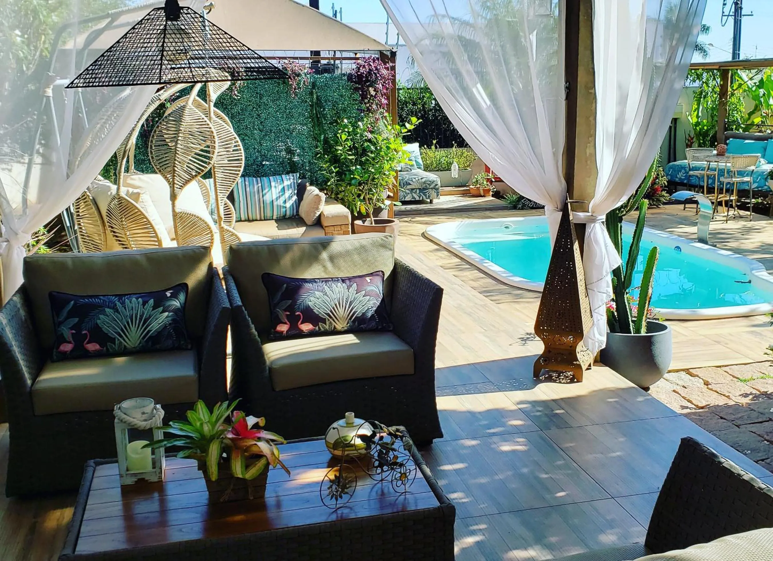 Patio in Pousada das Orquídeas