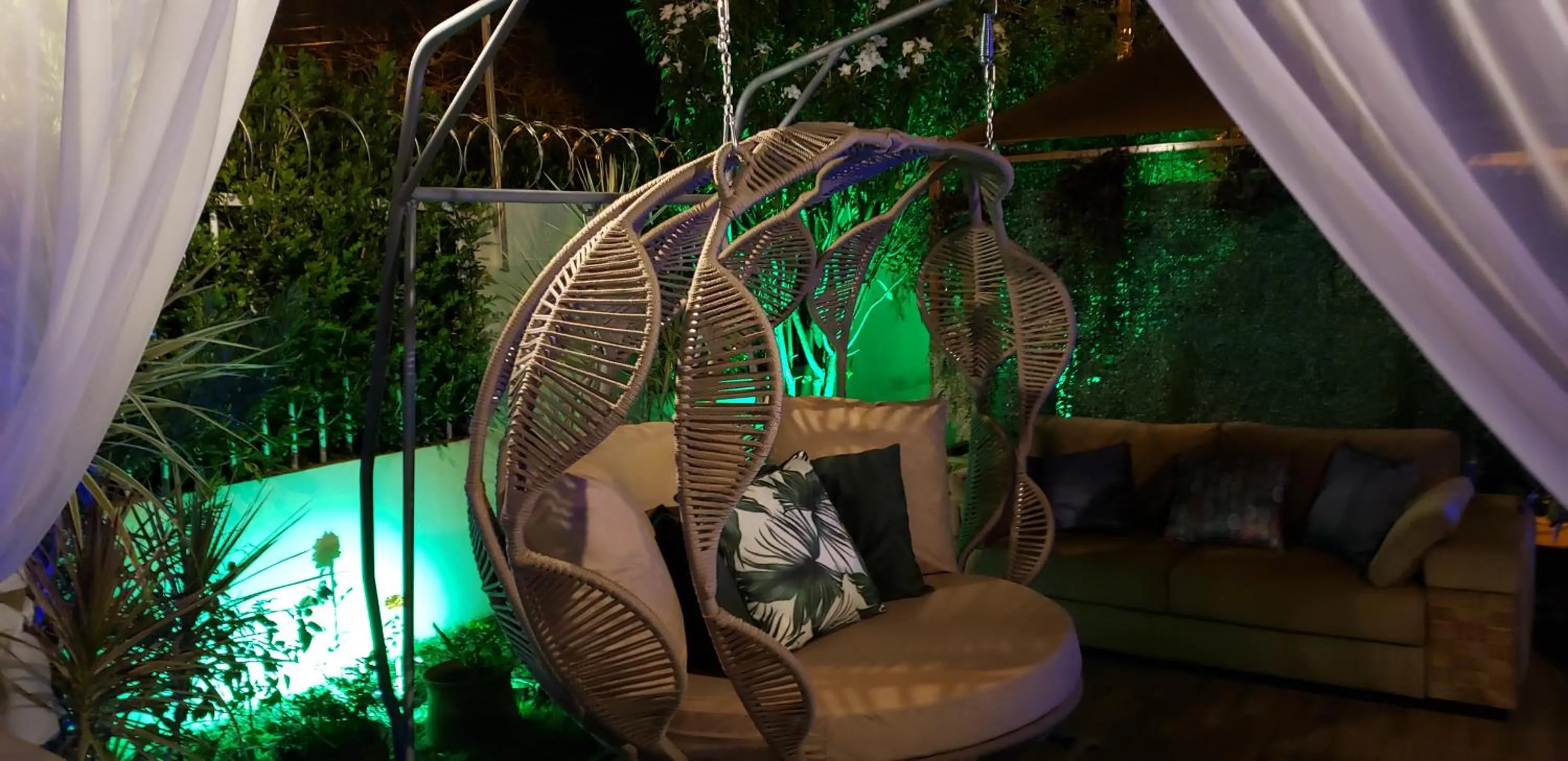 Seating area in Pousada das Orquídeas