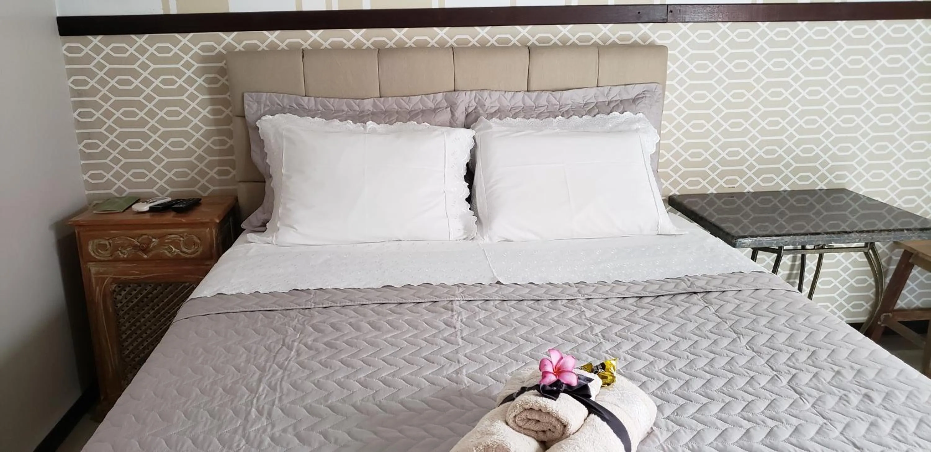 Bed in Pousada das Orquídeas