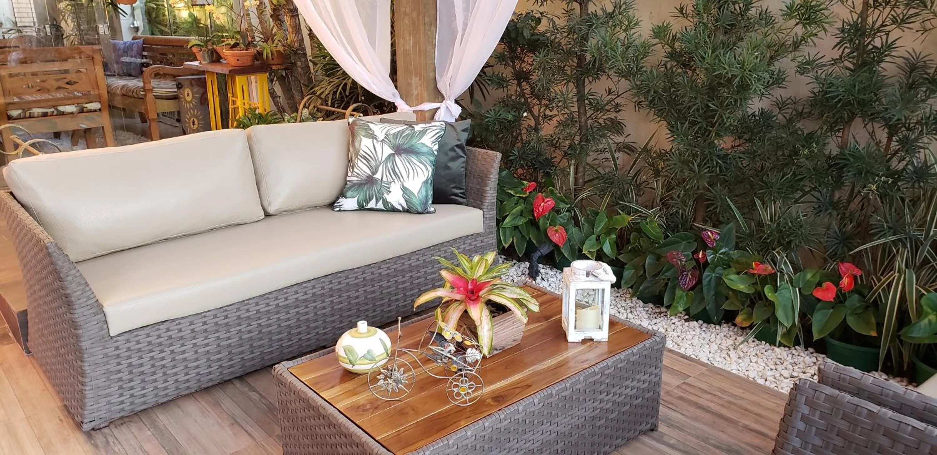 Patio in Pousada das Orquídeas