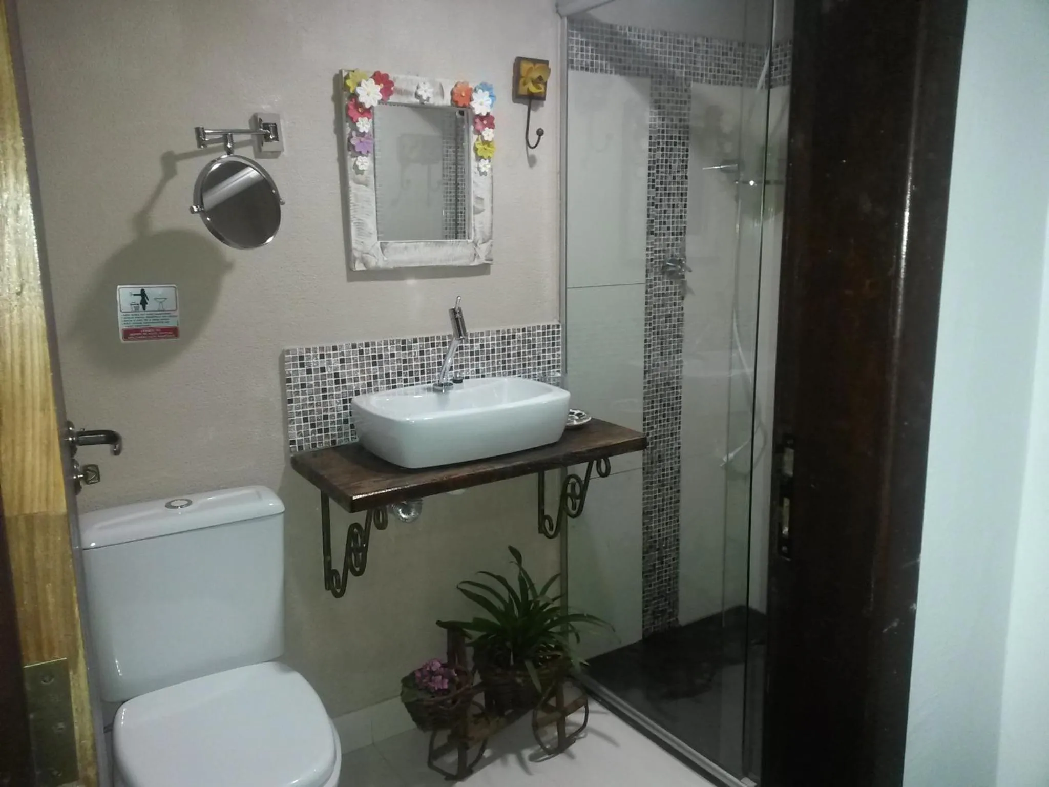 Bathroom in Pousada das Orquídeas
