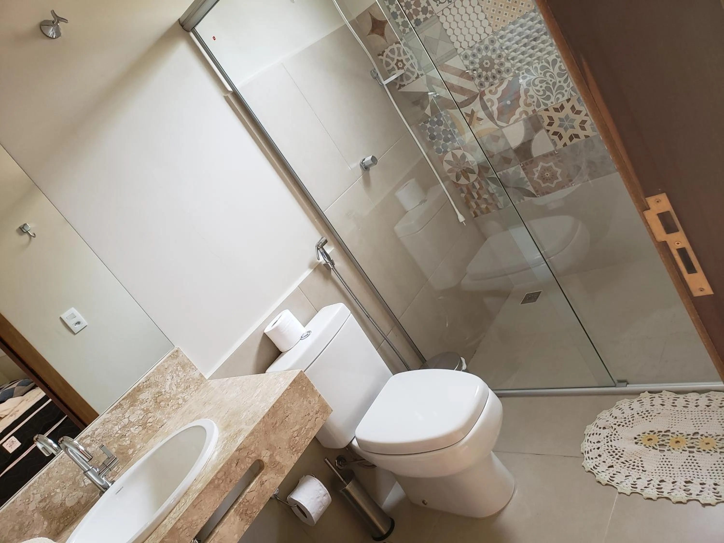 Bathroom in Pousada das Orquídeas