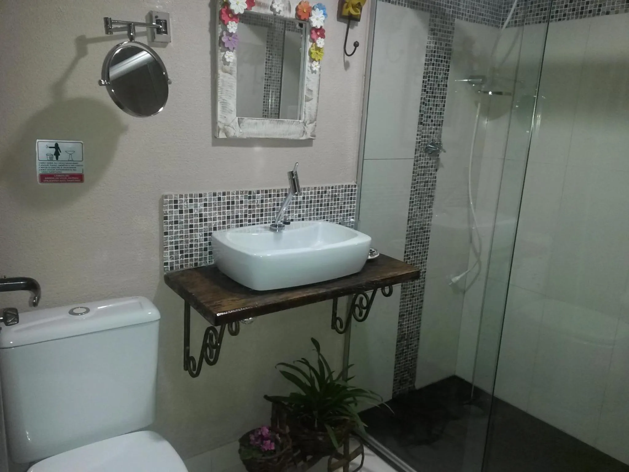 Bathroom in Pousada das Orquídeas