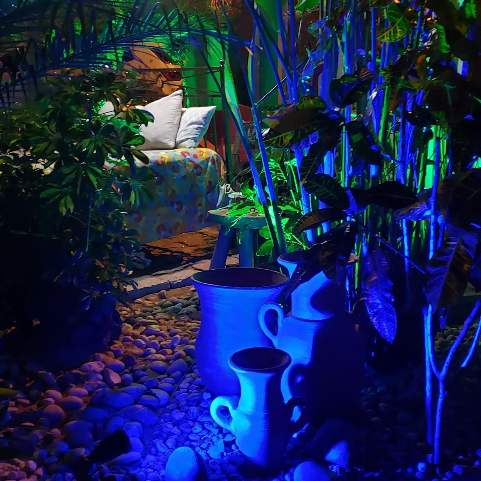 Garden view in Pousada das Orquídeas