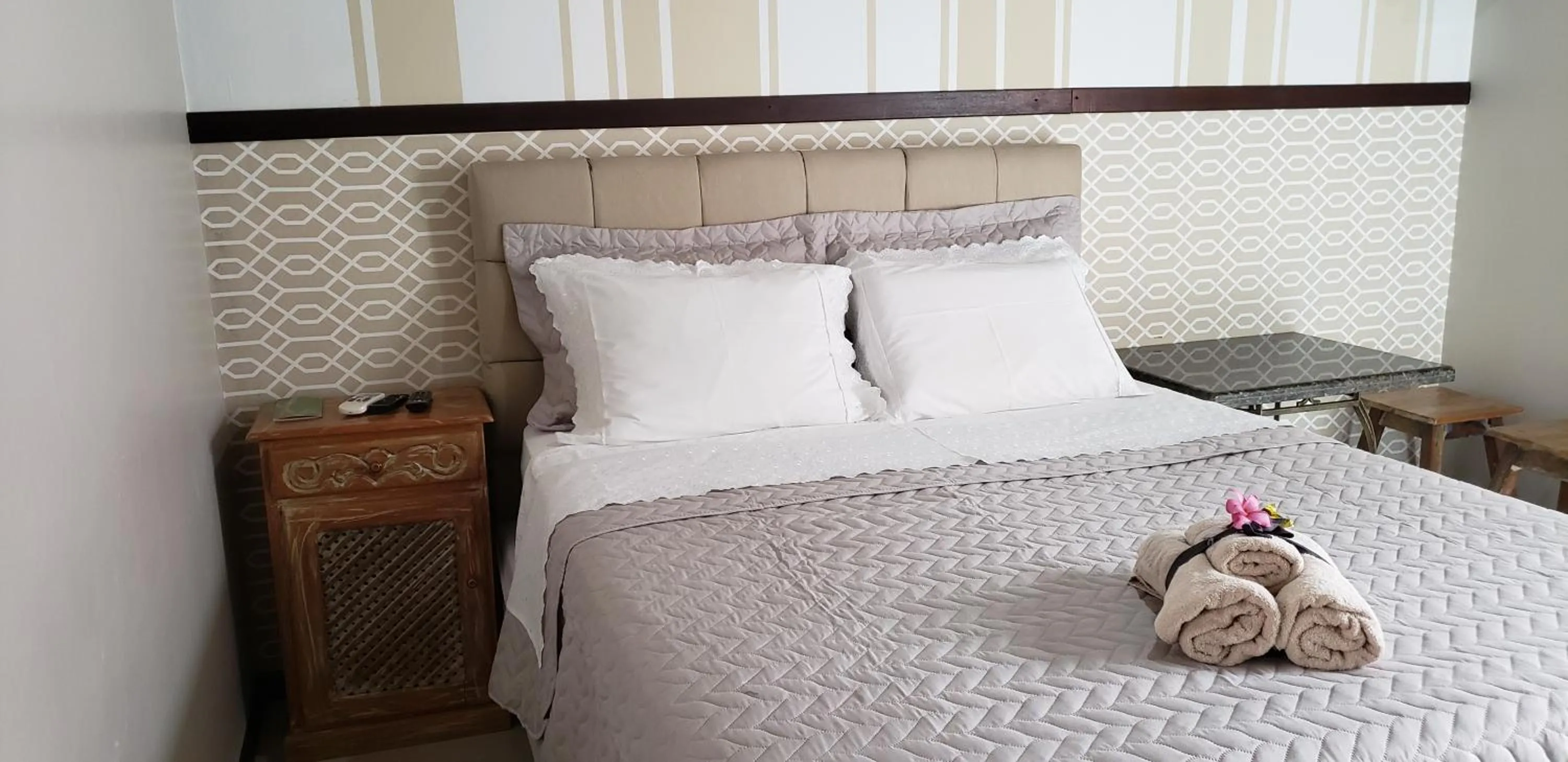 Bed in Pousada das Orquídeas